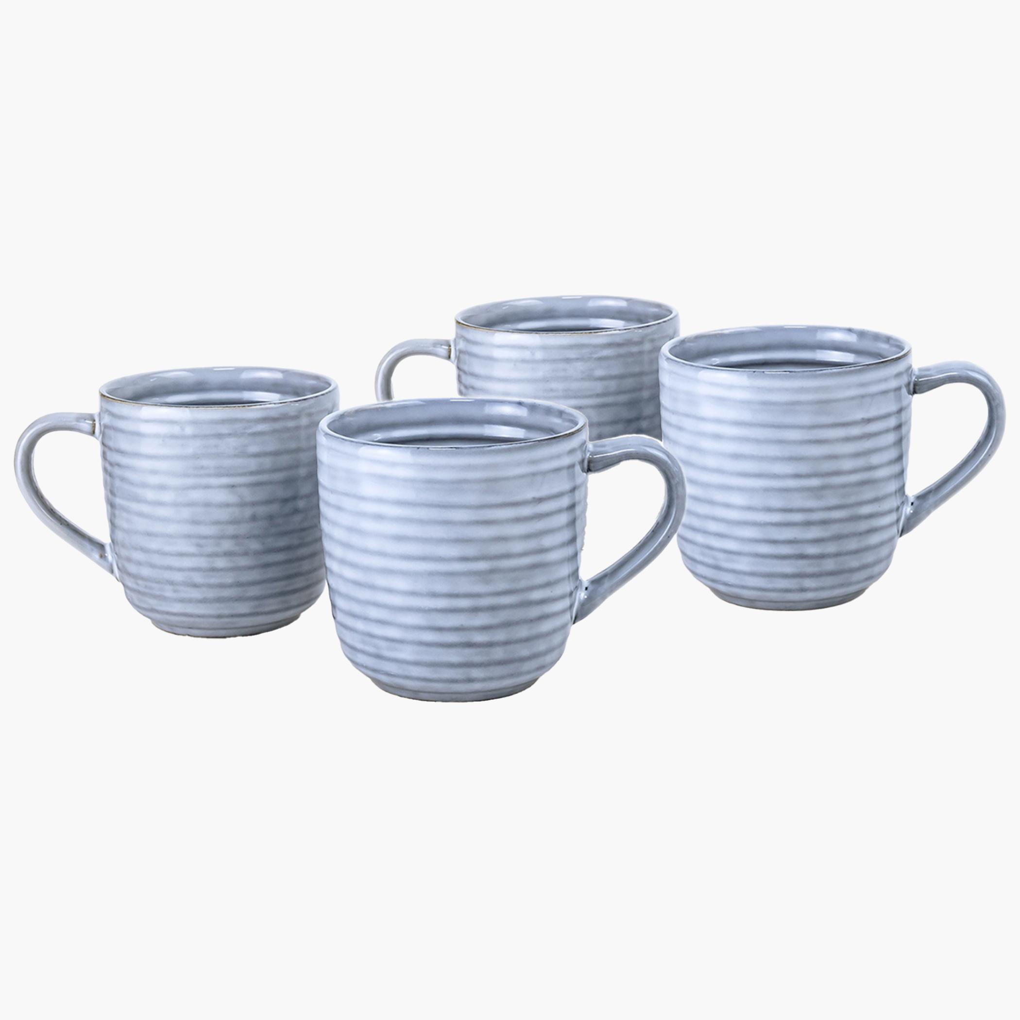 كوزين آرتطقم أكواب فخارية مضلعة-household-dining-teaandcoffee-mugsandcups-image-1