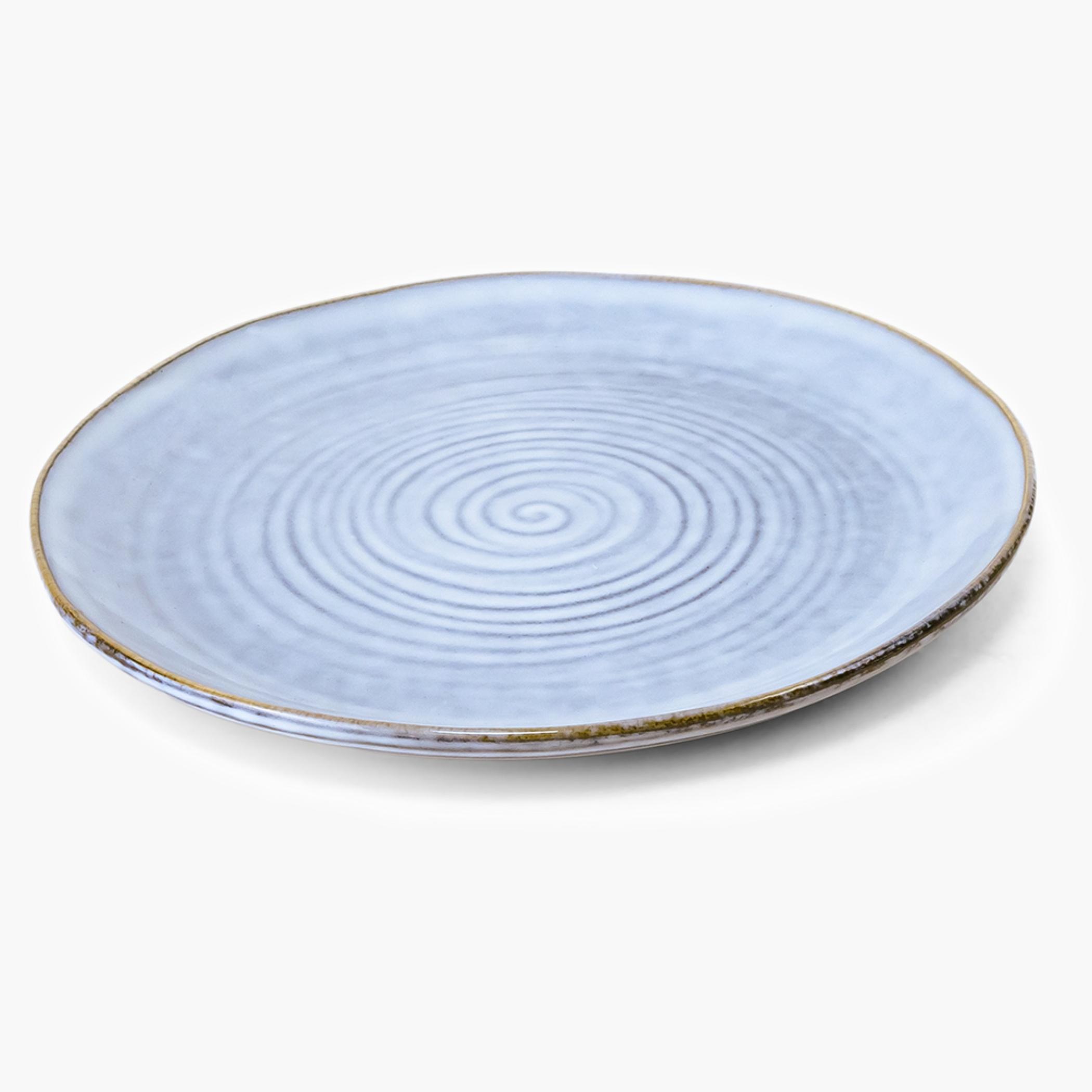 Stoneware Side Plate Swirl Design-household-dining-dinnerware-plates-image-1