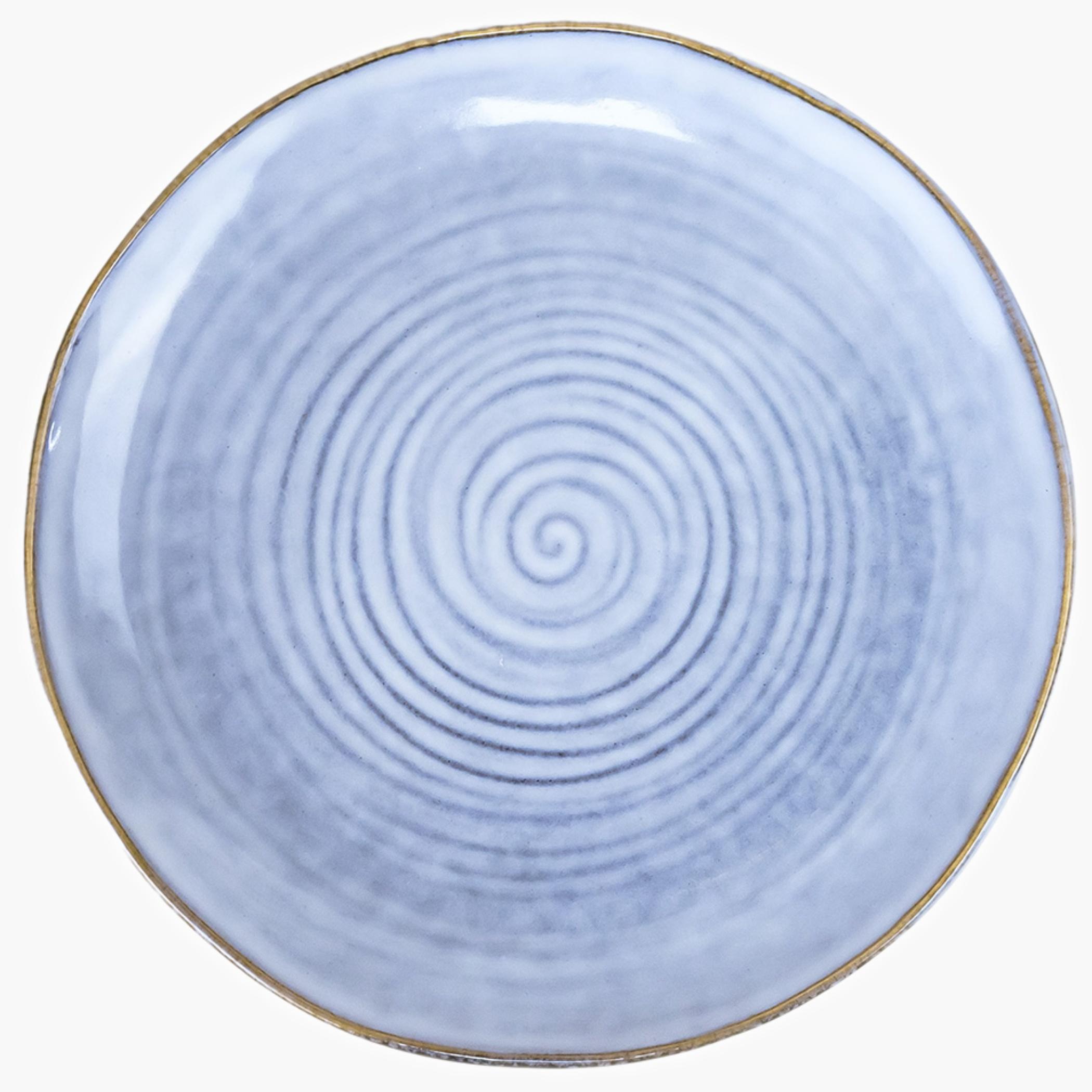 Stoneware Side Plate Swirl Design-household-dining-dinnerware-plates-image-2