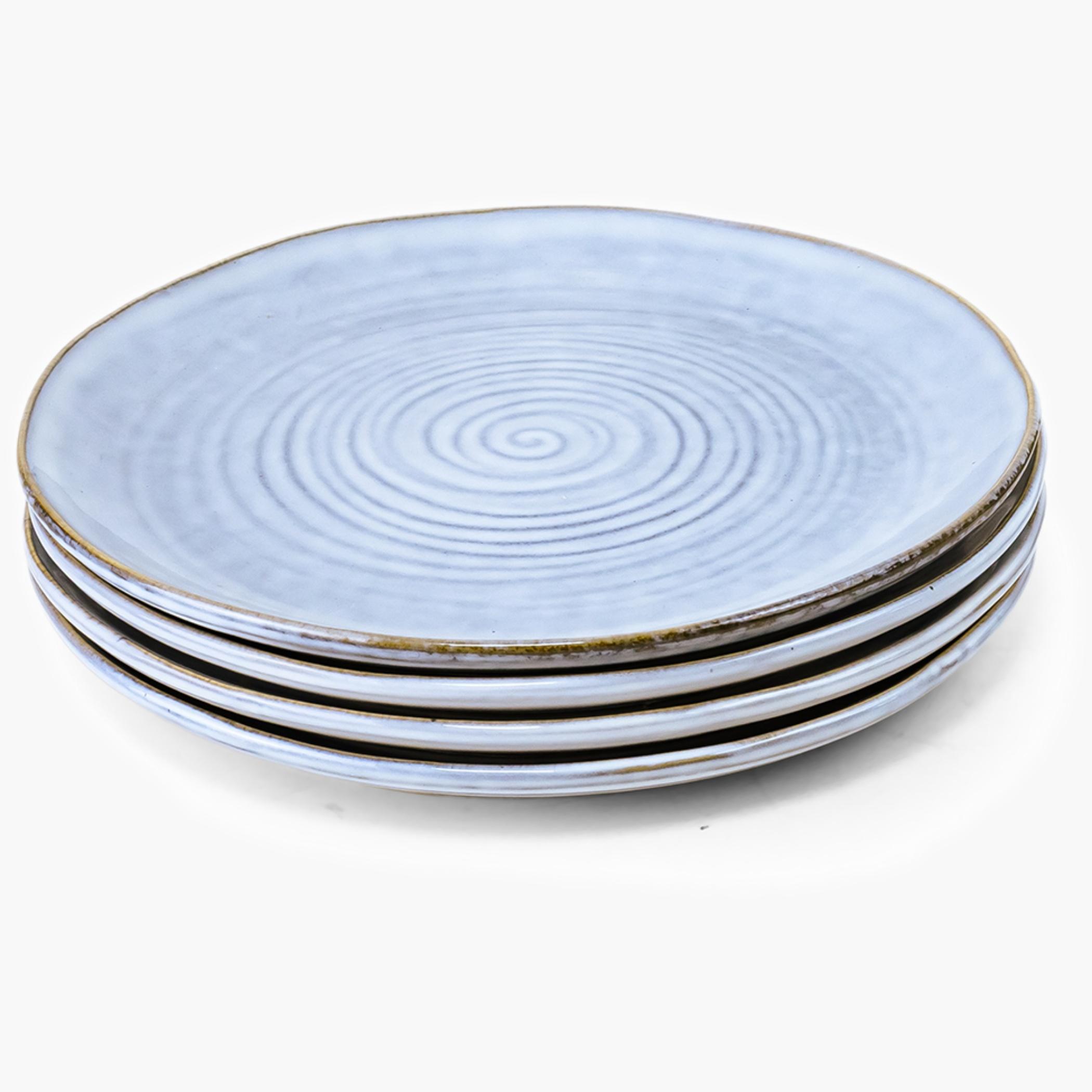 Stoneware Side Plate Set - 21cm-household-dining-dinnerware-plates-image-1