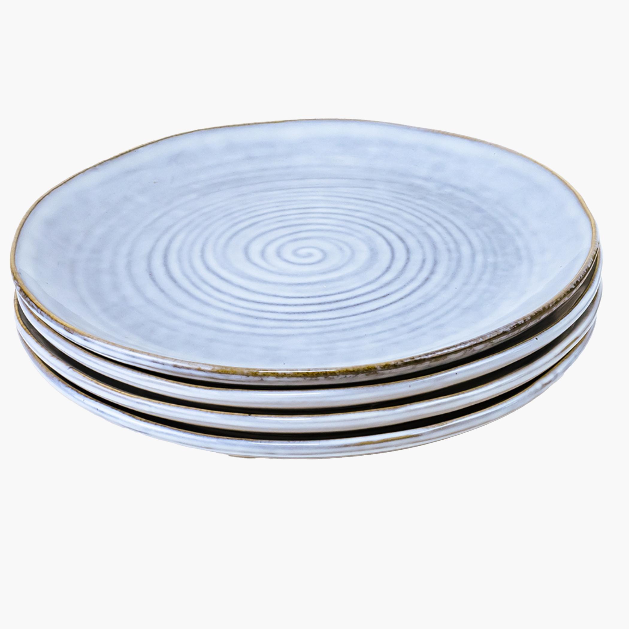 Stoneware Side Plate Set - 21cm-household-dining-dinnerware-plates-image-2