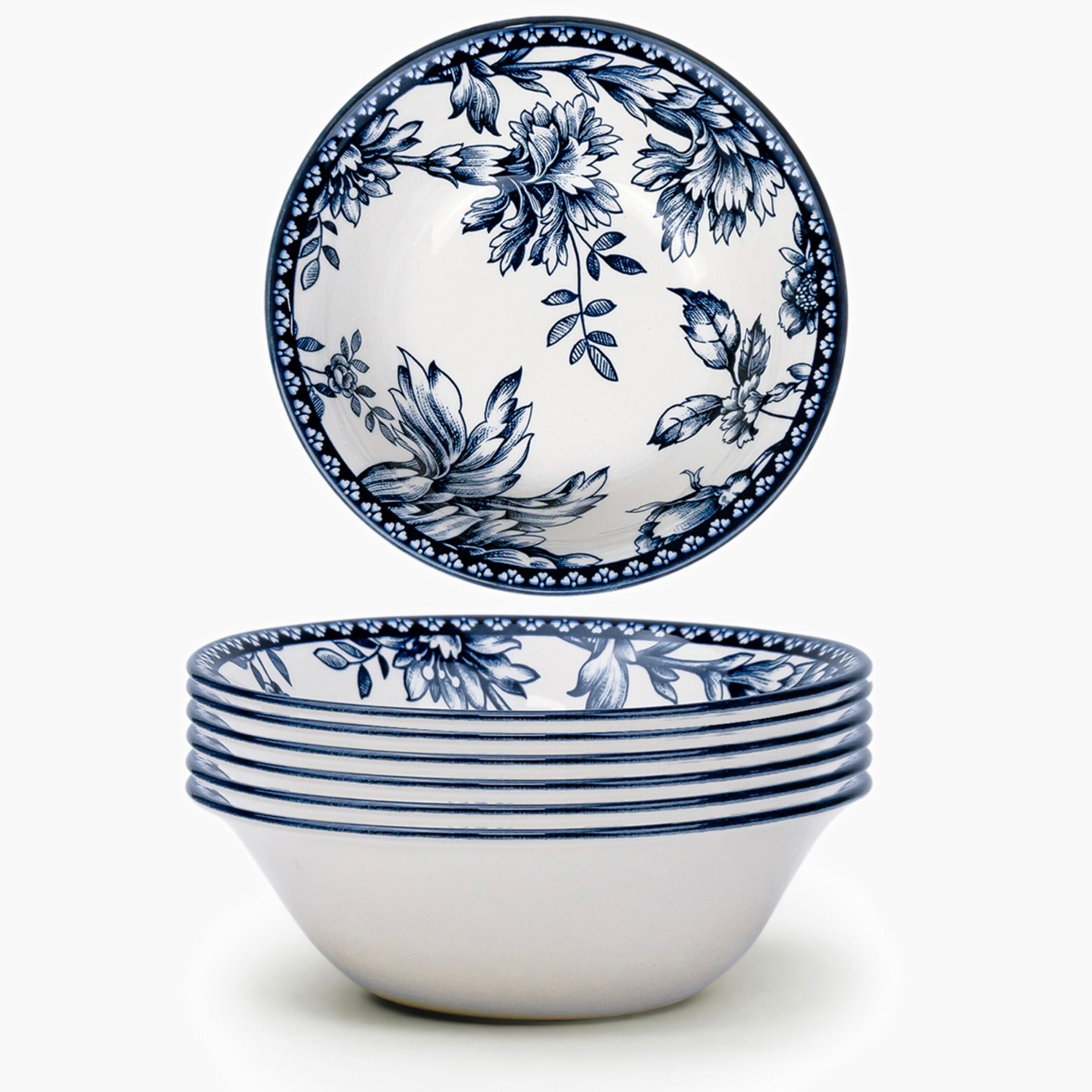 كلايتانطقم أوعية سيراميك مزخرفة بالزهور-household-dining-dinnerware-bowls-image-1