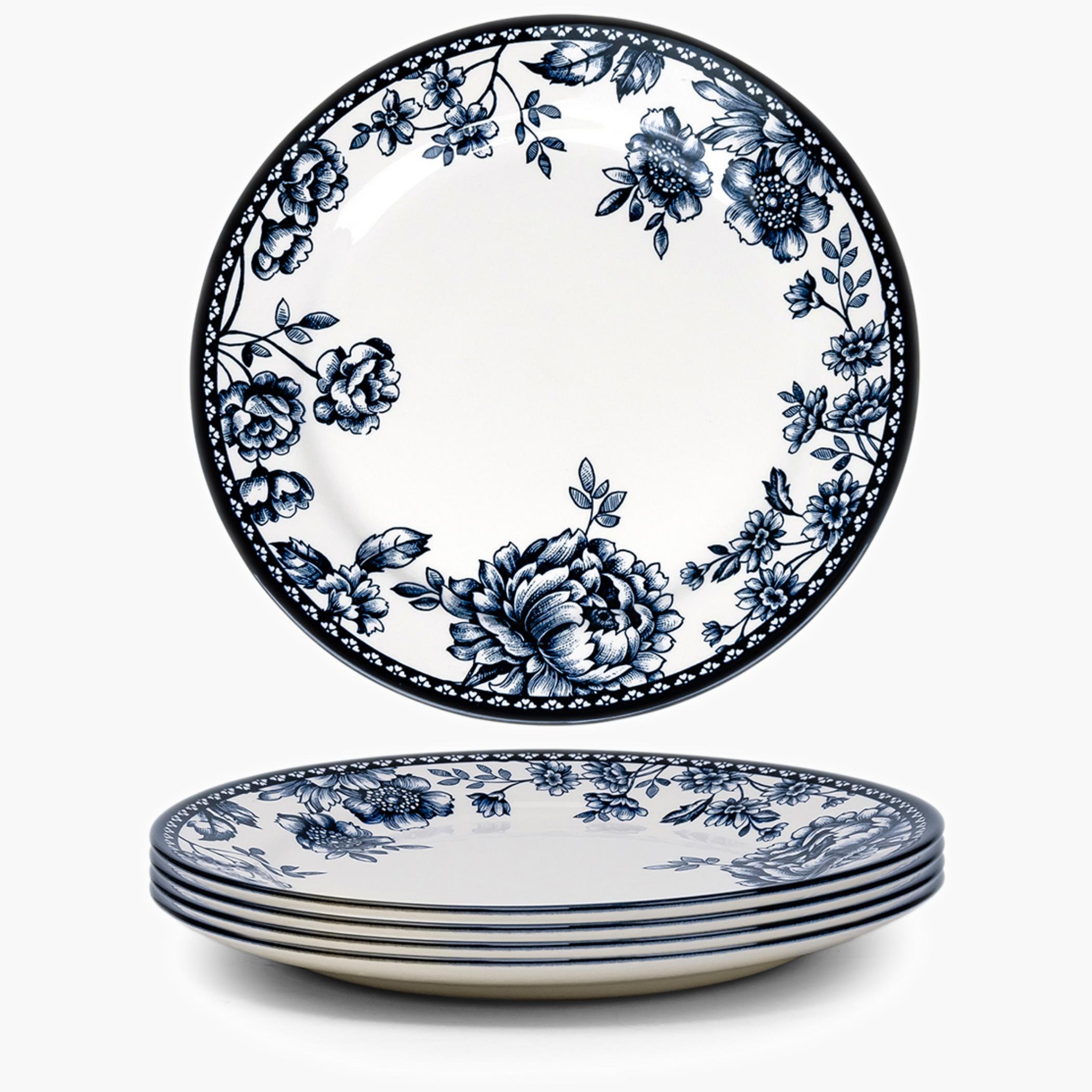 كلايتانطقم أطباق عشاء بنقشة زهور-household-dining-dinnerware-plates-image-1