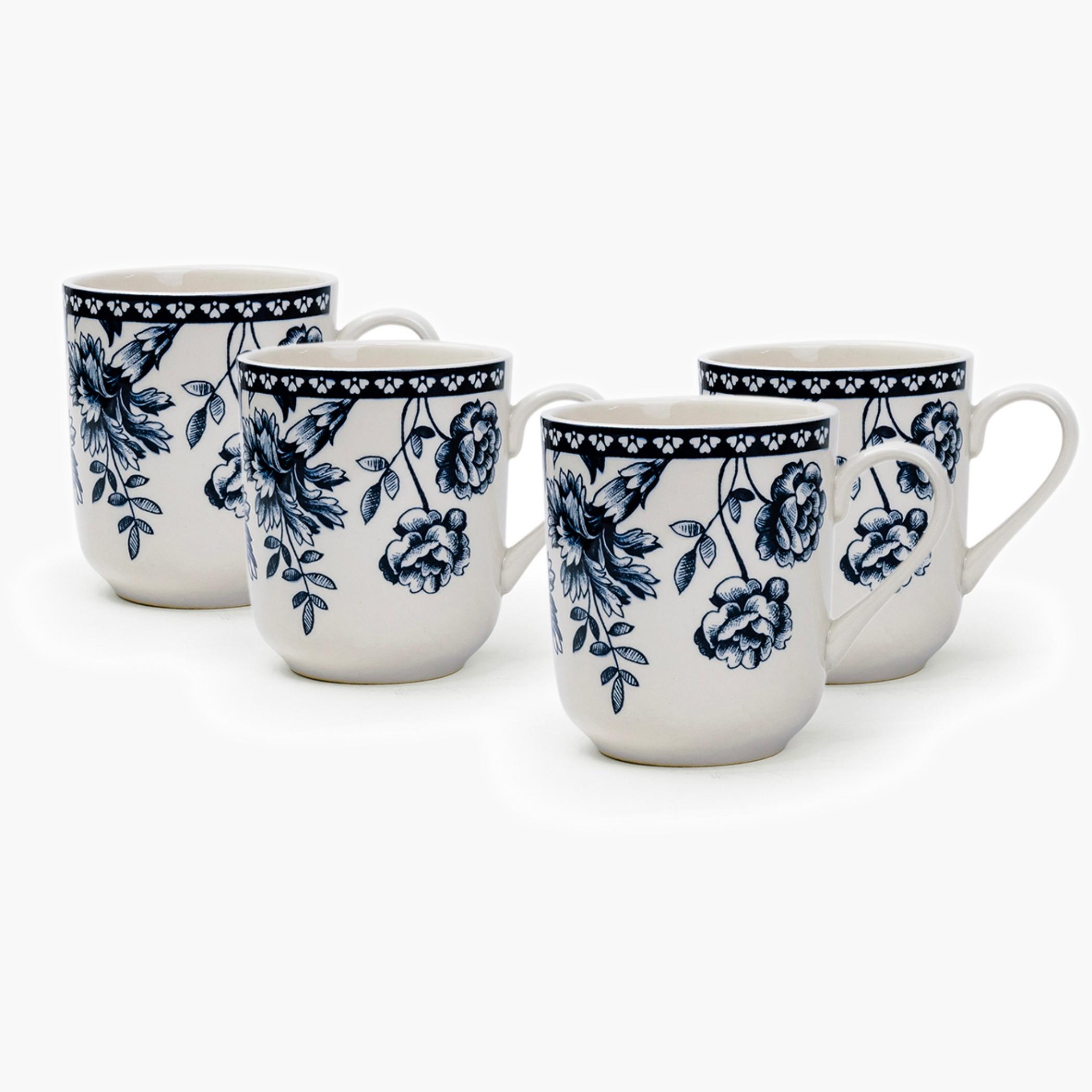 Floral Printed Ceramic Mug Set-household-dining-teaandcoffee-mugsandcups-image-1