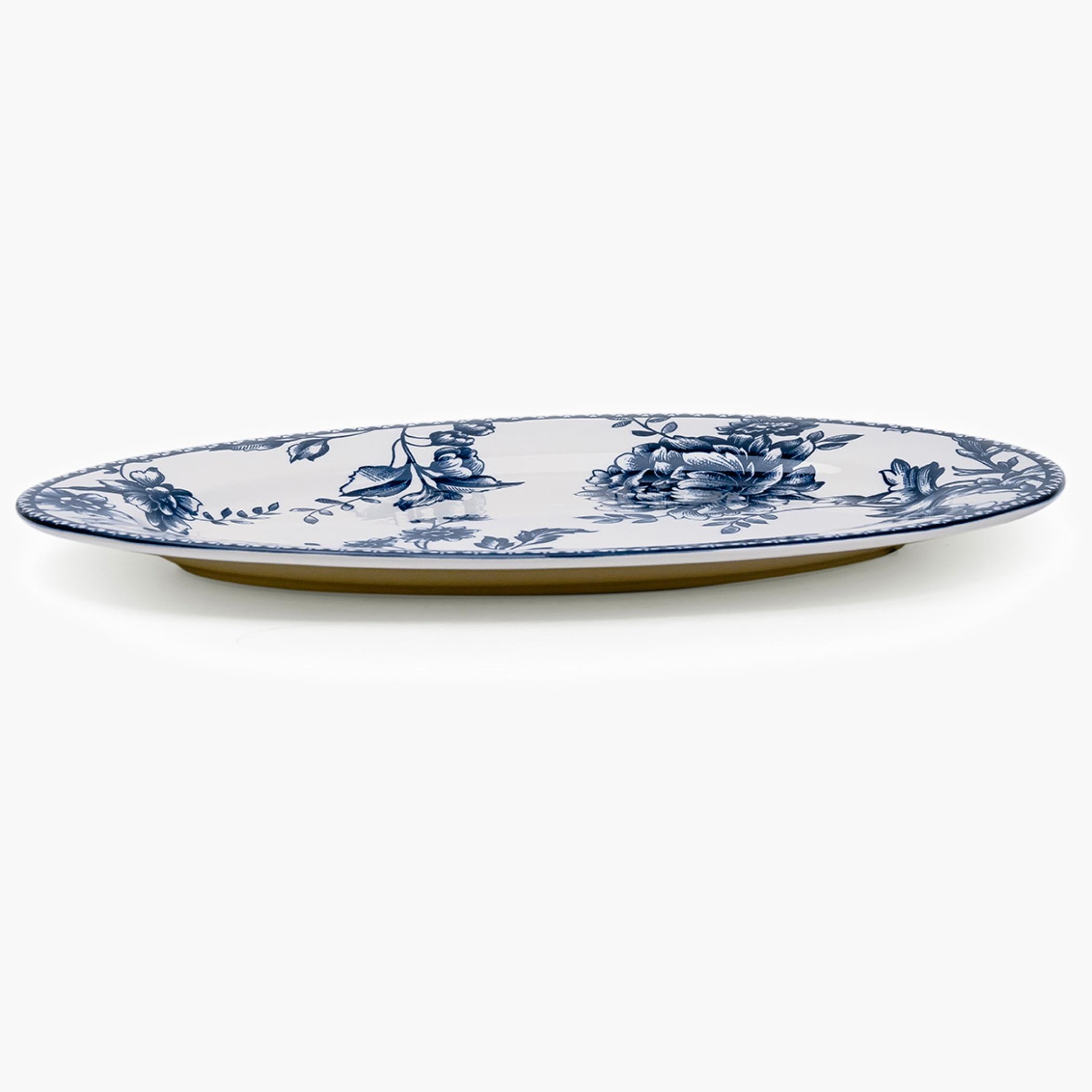 Floral Ceramic Oval Serving Platter-household-dining-serveware-servingplatters-image-4