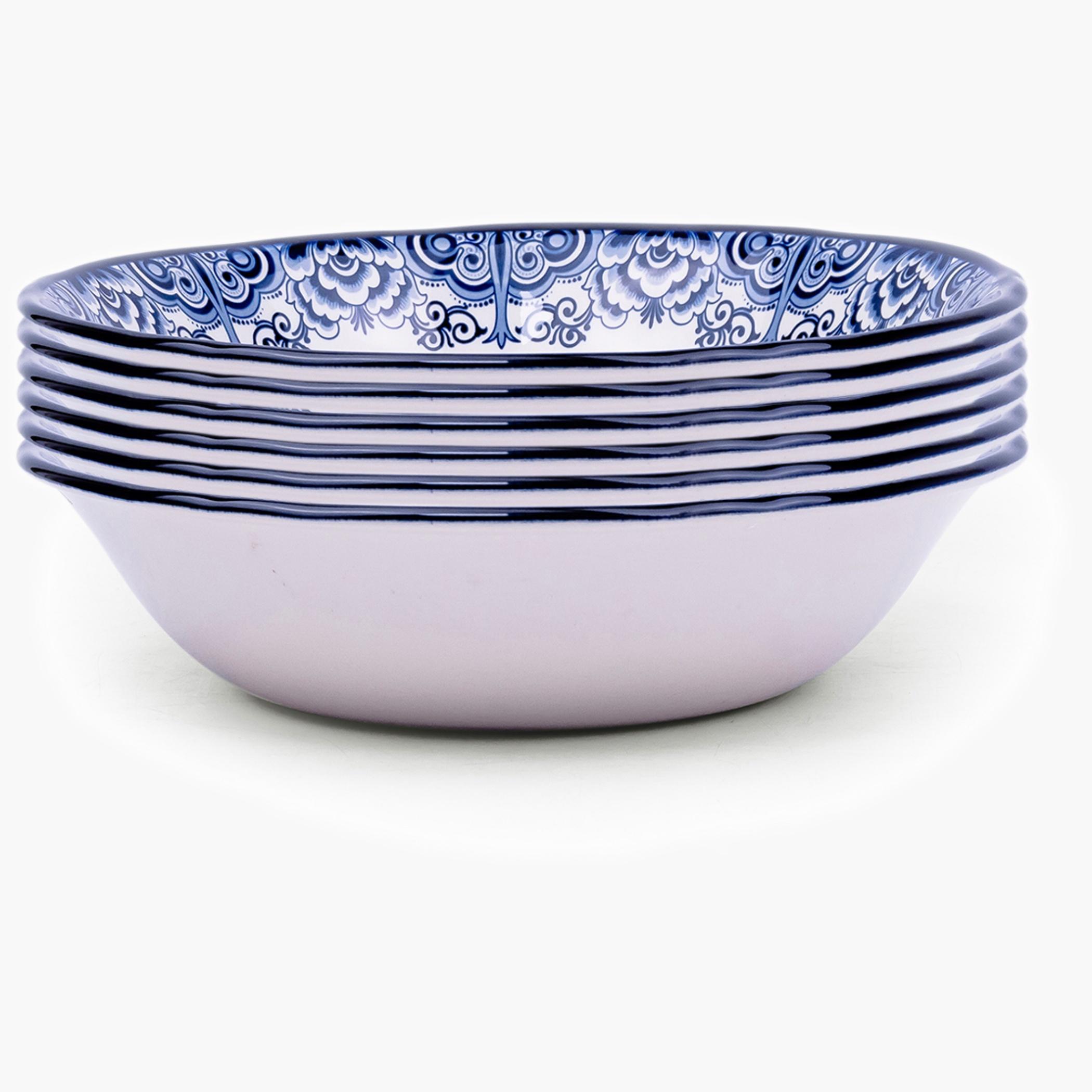 Blue Ceramic Lighthouse Design Salad Bowl-household-dining-dinnerware-bowls-image-2