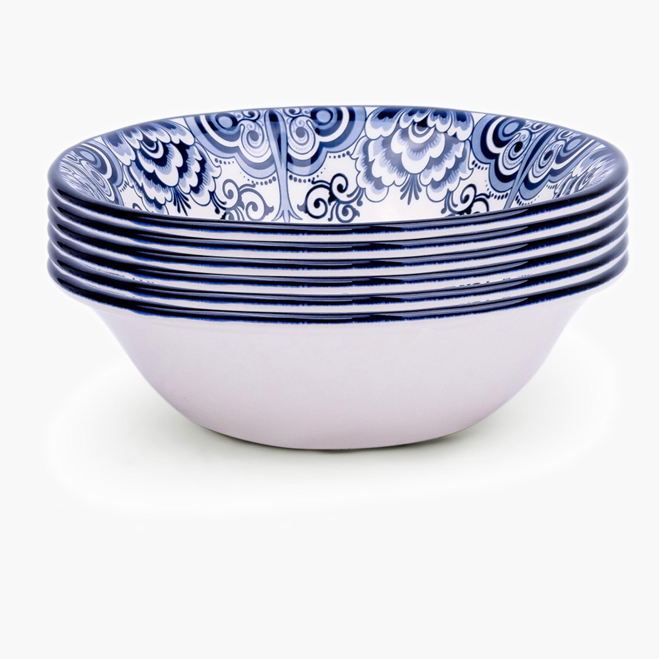 Patterned Ceramic Cereal Bowls Set-household-dining-dinnerware-bowls-image-2