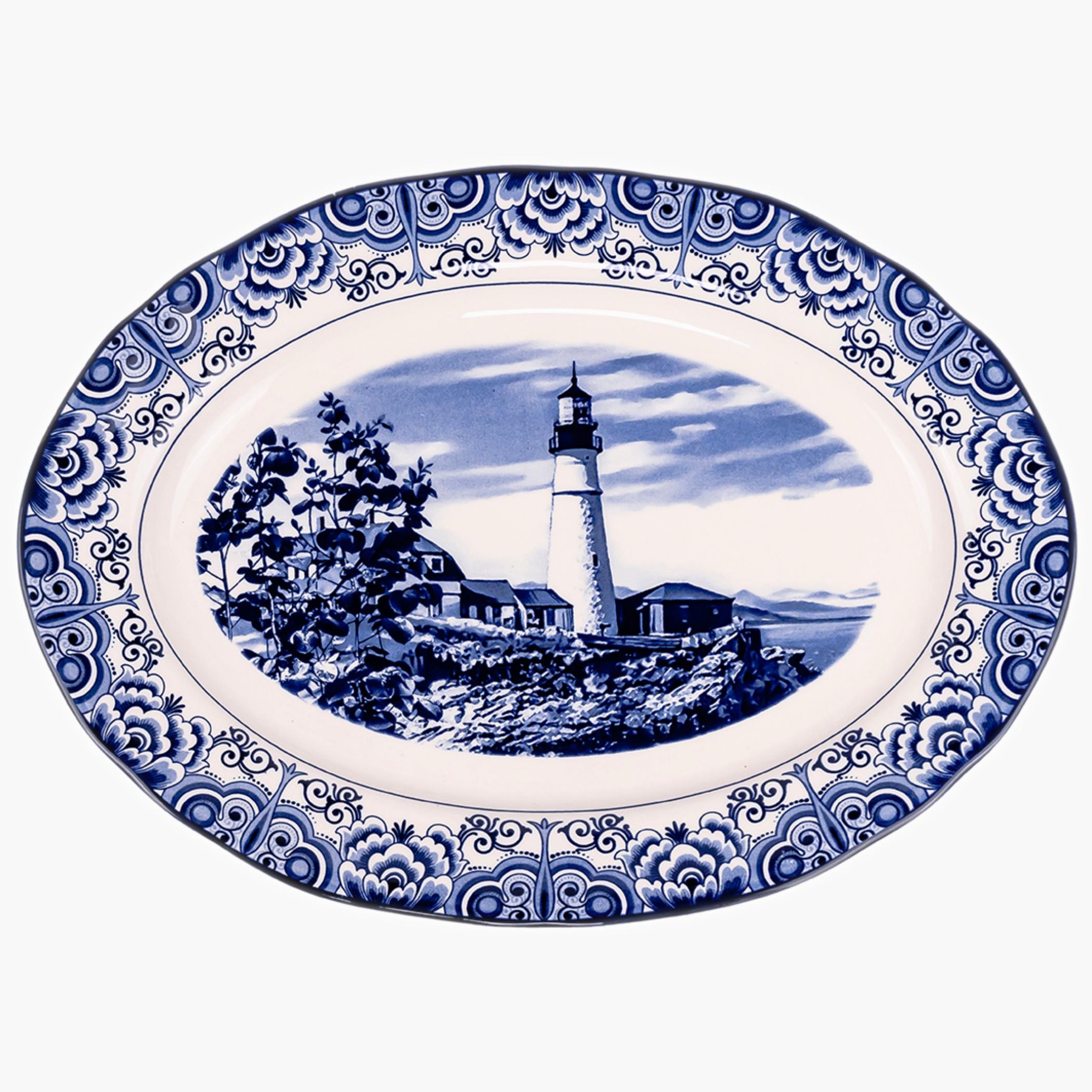 Lighthouse Ceramic Oval Platter-household-dining-serveware-servingplatters-image-1