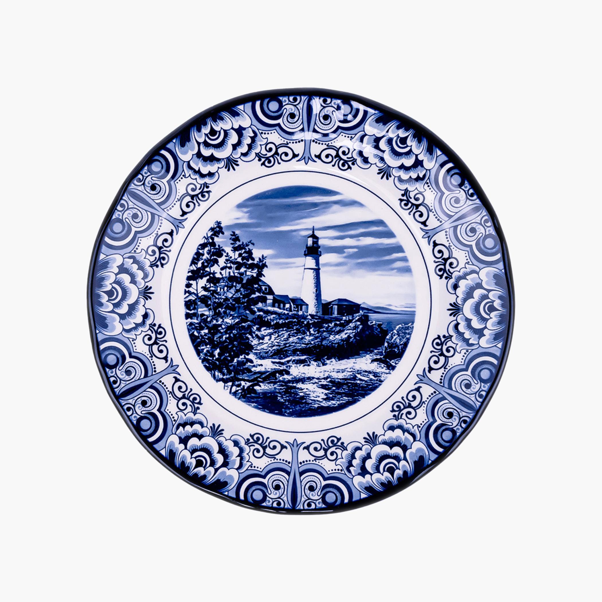 Decorative Lighthouse Ceramic Plate-household-dining-dinnerware-plates-image-4