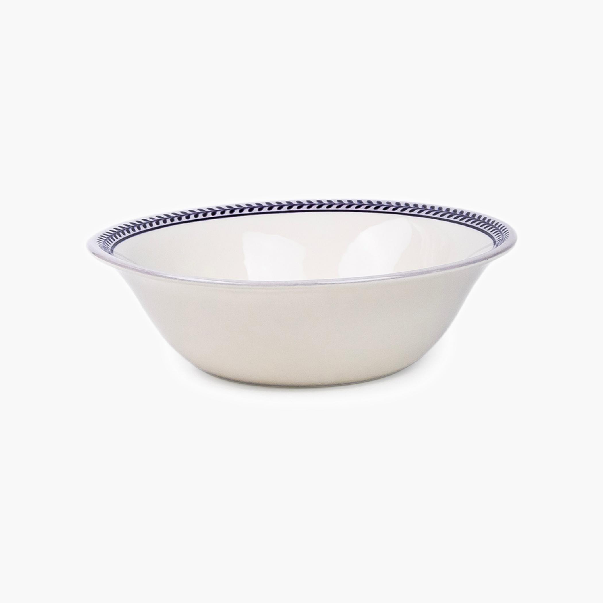 Patterned Rim Porcelain Cereal Bowl-household-dining-dinnerware-bowls-image-1