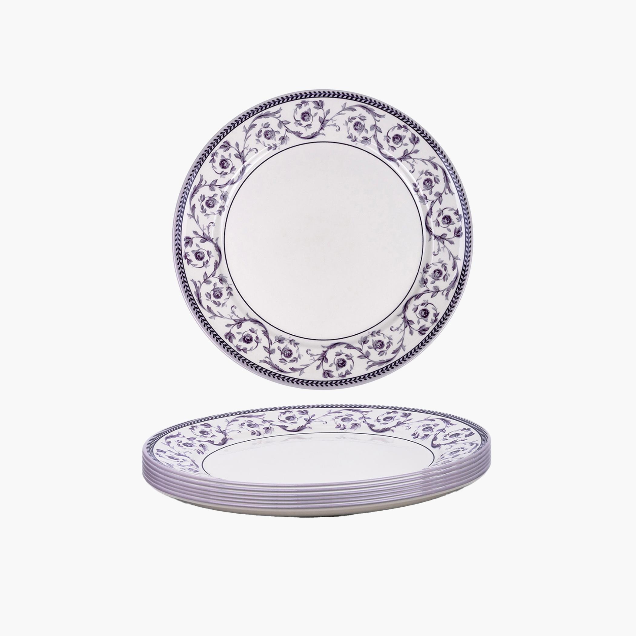 Floral Pattern Ceramic Dinner Plate-household-dining-dinnerware-plates-image-1