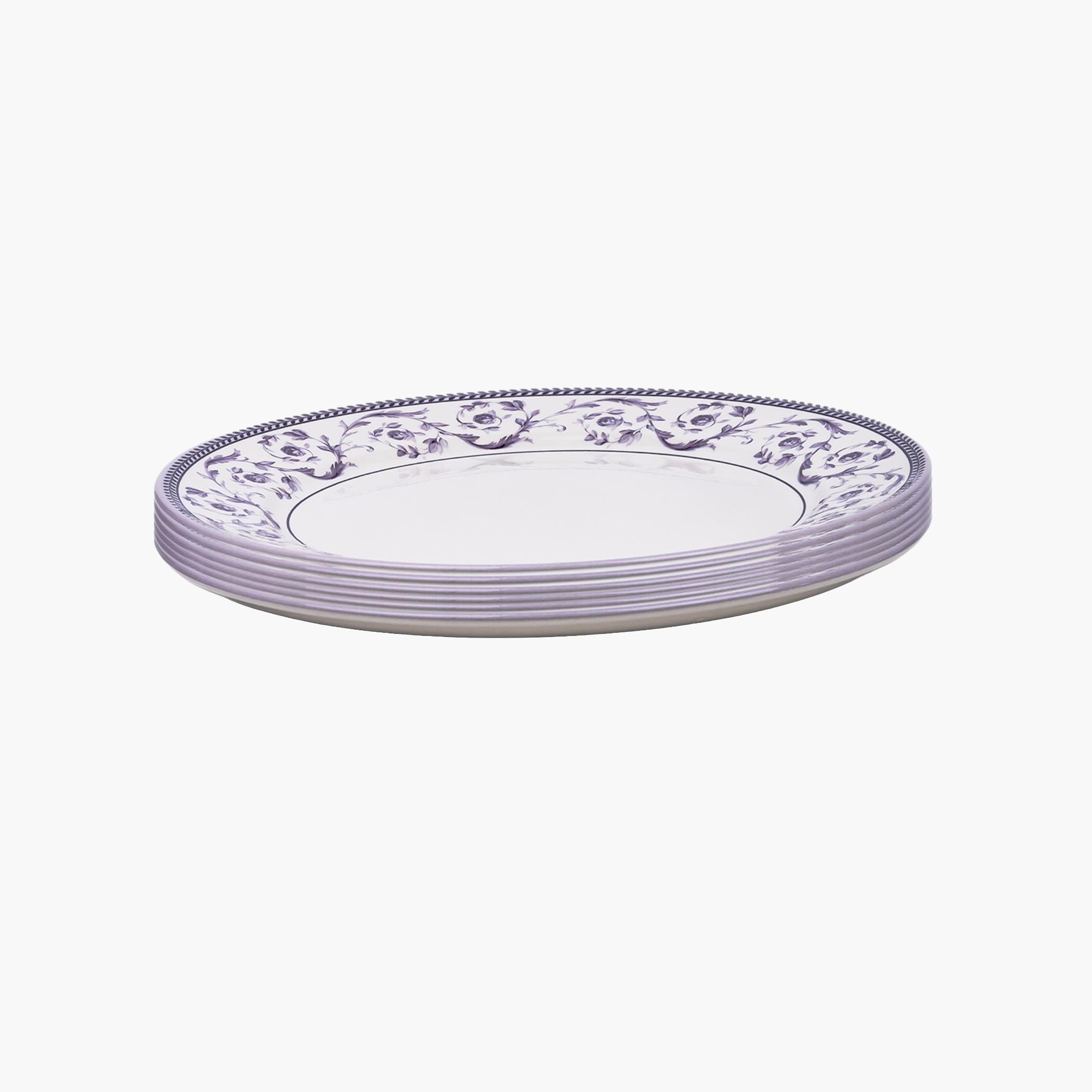 Floral Pattern Ceramic Dinner Plate-household-dining-dinnerware-plates-image-4