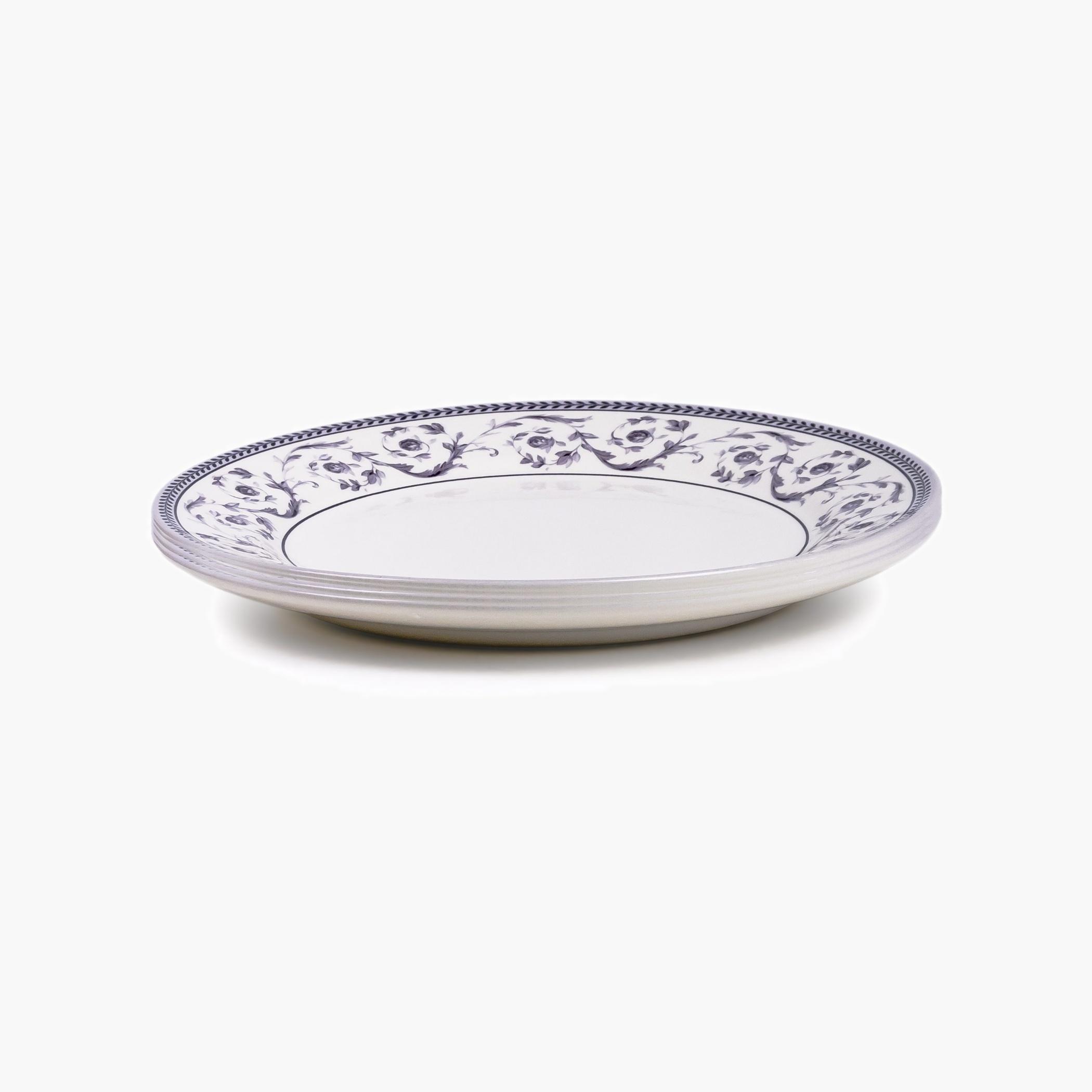 كلايتانطبق عشاء سيراميك بنمط زهري-household-dining-dinnerware-plates-image-2