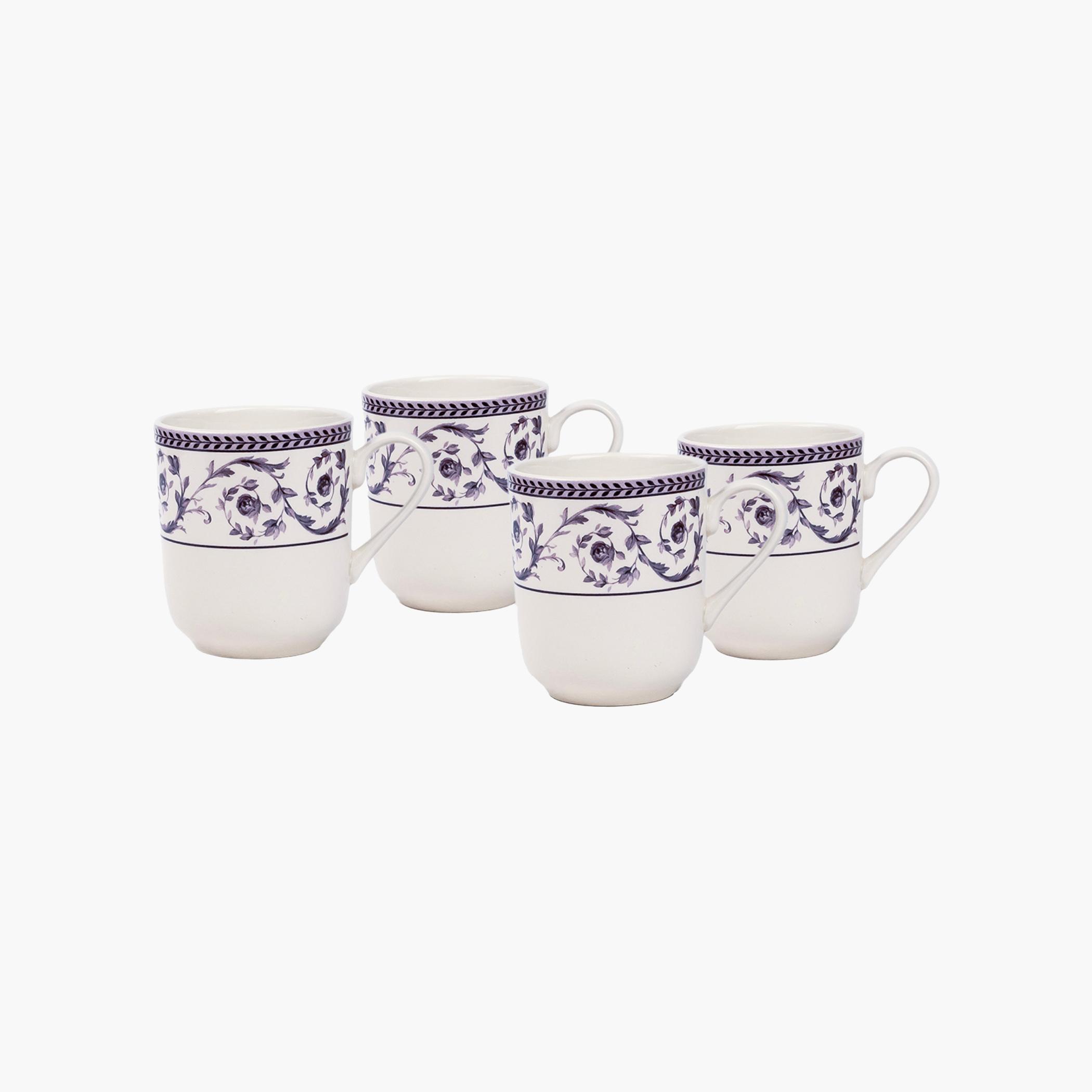 Floral Ceramic Coffee Mug Set-household-dining-teaandcoffee-mugsandcups-image-1