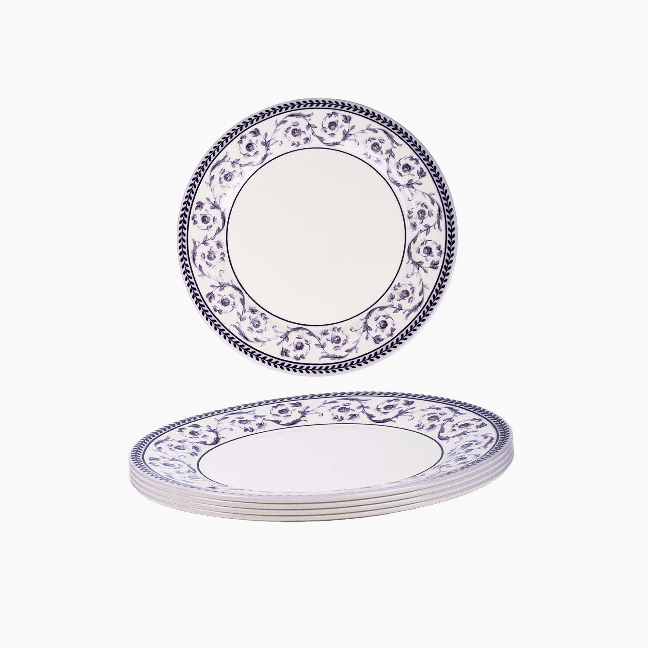 Floral Pattern Dinner Plate Set-household-dining-dinnerware-plates-image-1