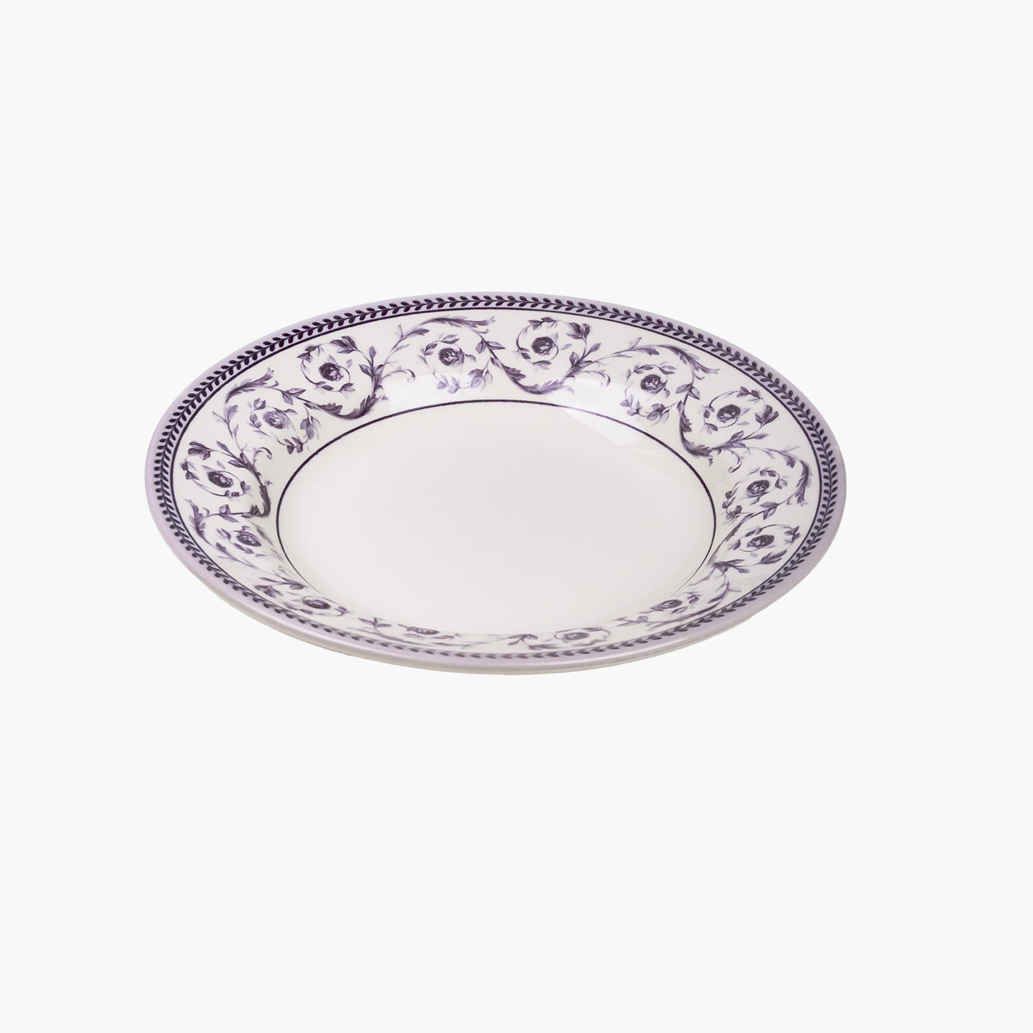 كلايتانطبق شوربة سيراميك مزخرف 9.1 بوصة-household-dining-dinnerware-plates-image-2
