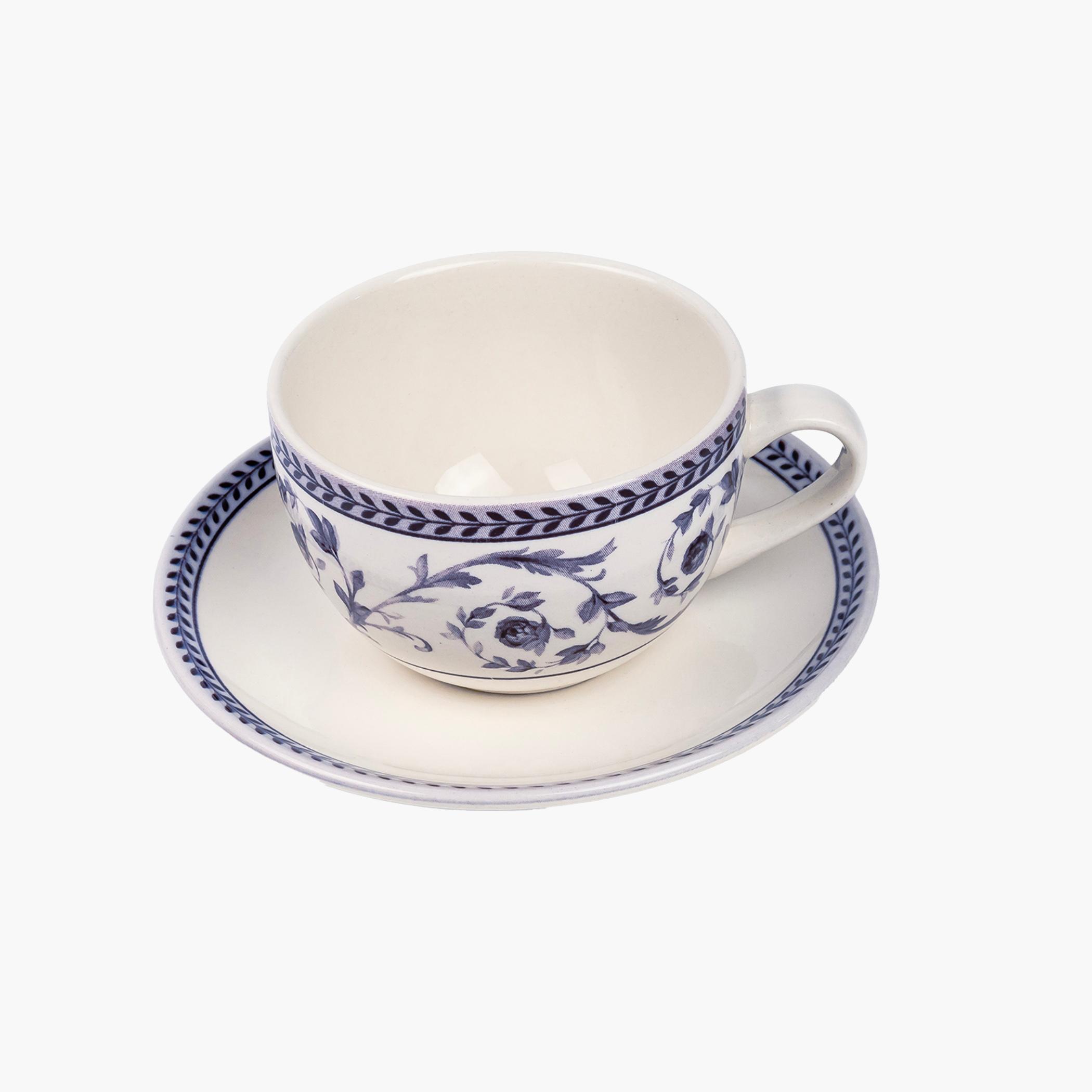 Floral Ceramic Coffee Cup Saucer-household-dining-teaandcoffee-mugsandcups-image-2
