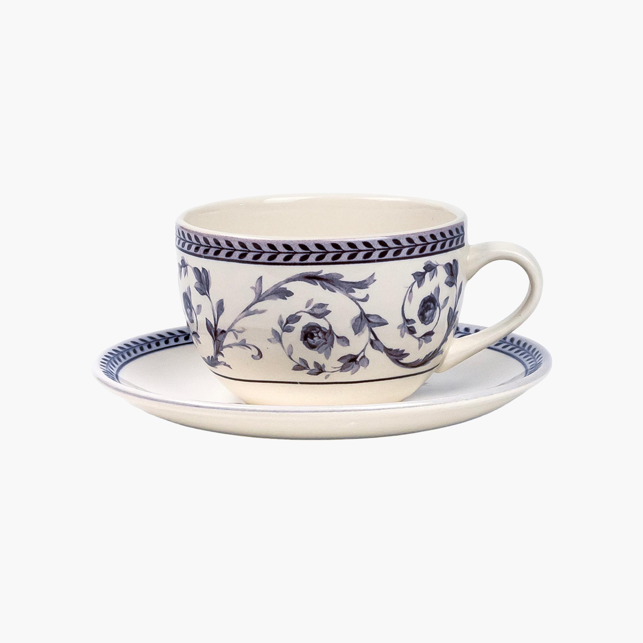 Floral Ceramic Coffee Cup Saucer-household-dining-teaandcoffee-mugsandcups-image-3