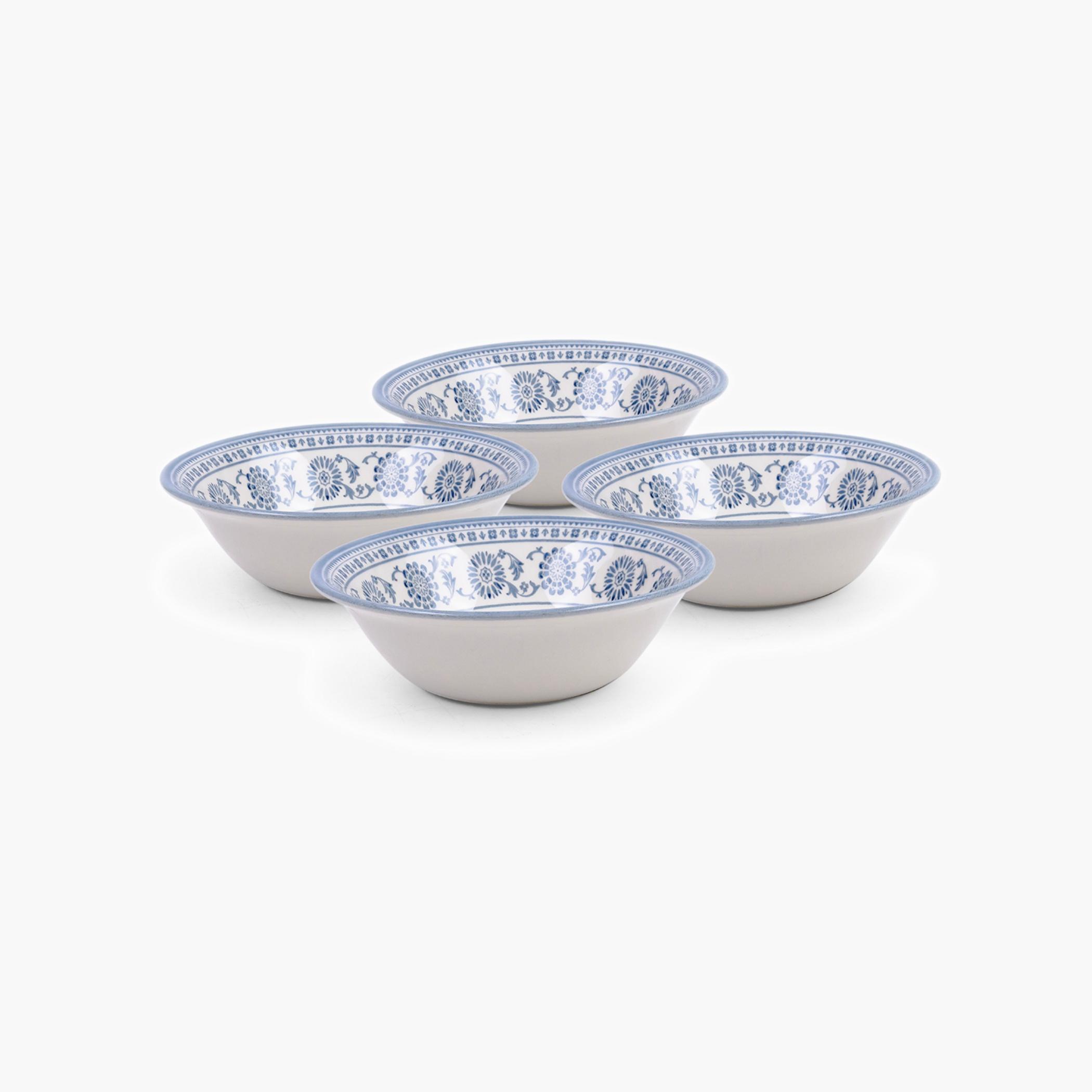 Floral Pattern Porcelain Cereal Bowl Set-household-dining-dinnerware-bowls-image-2