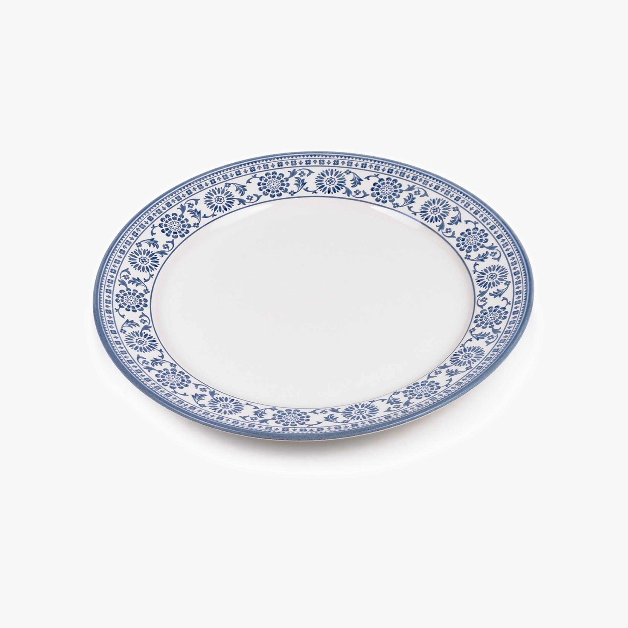 كلايتانطبق عشاء بورسلين بحافة مزخرفة بالزهور-household-dining-dinnerware-plates-image-3