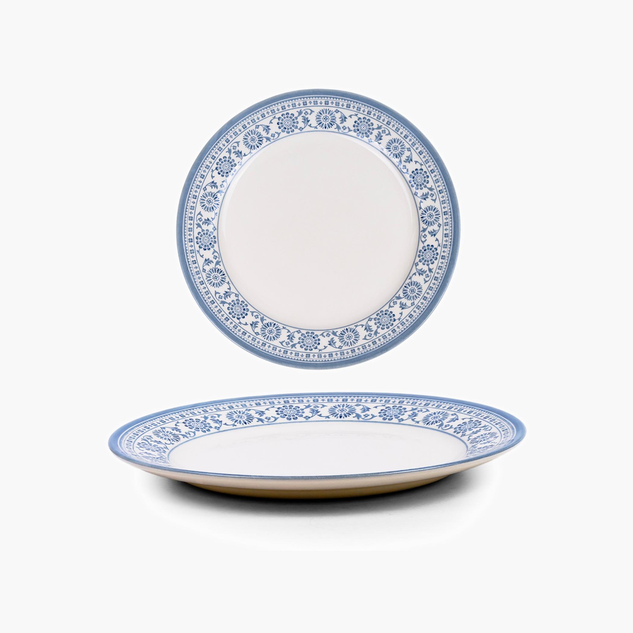 Floral Pattern Porcelain Dinner Plate-household-dining-dinnerware-plates-image-1