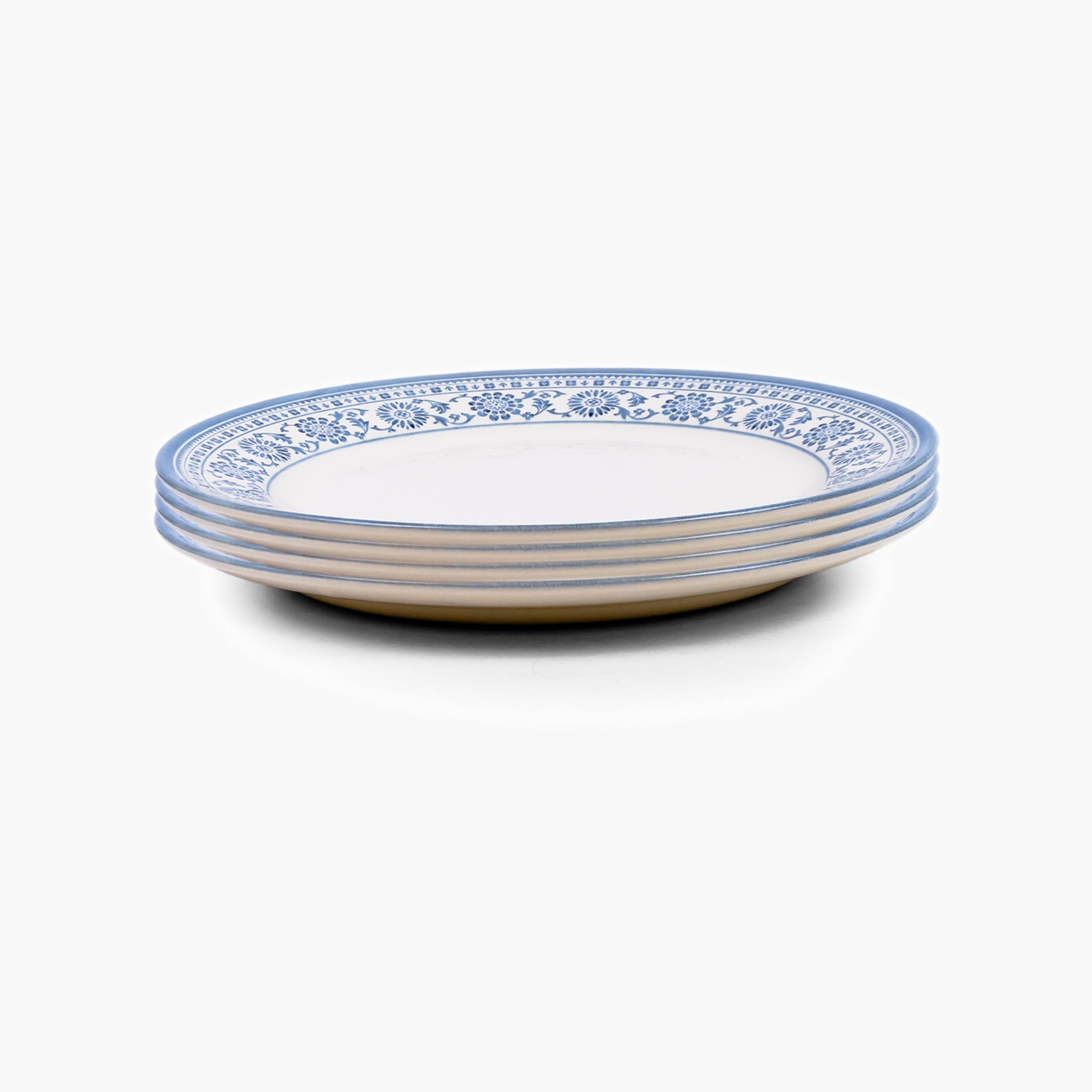 Floral Rim Dinner Plates Set-household-dining-dinnerware-plates-image-2