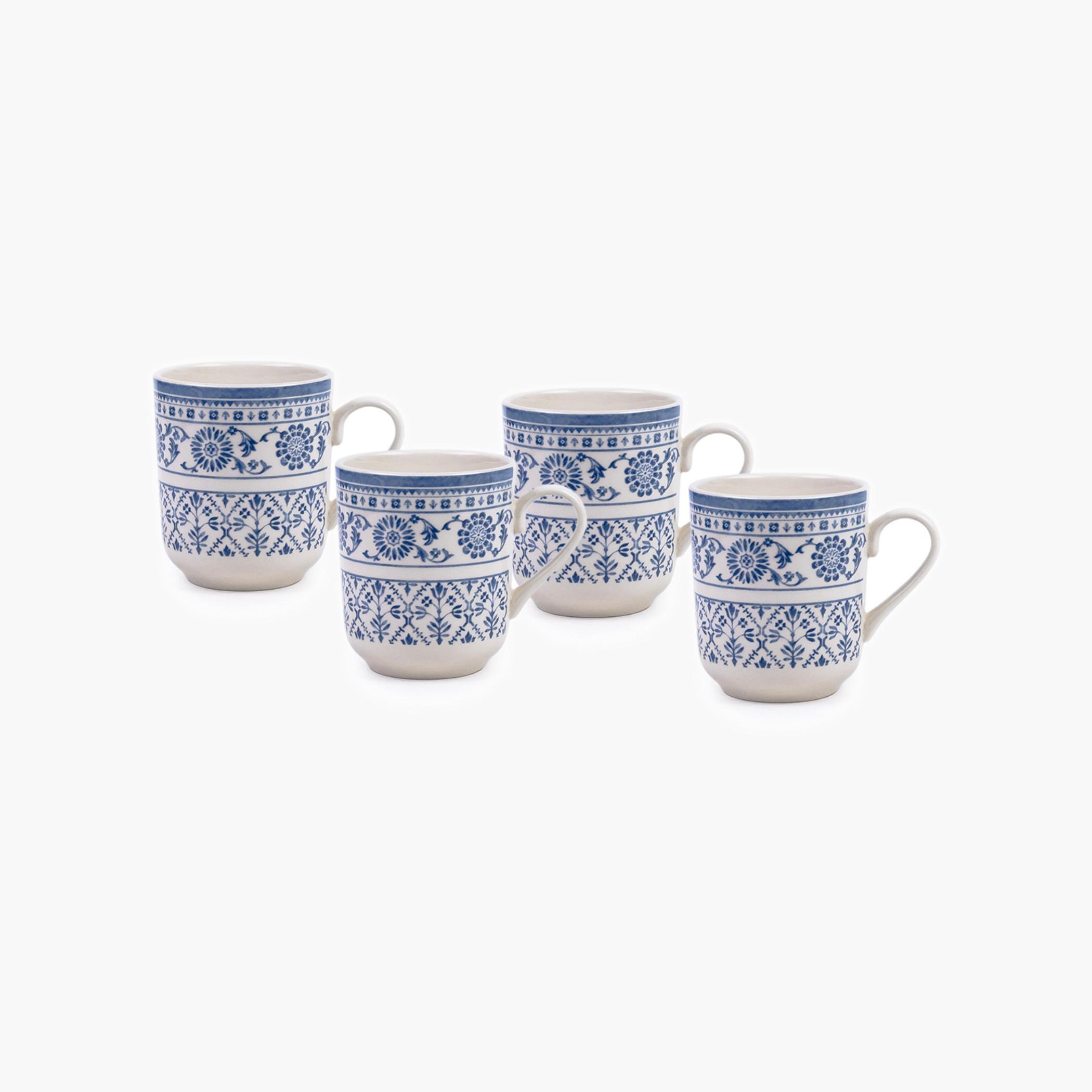 Patterned Porcelain Mug Set-household-dining-teaandcoffee-mugsandcups-image-1