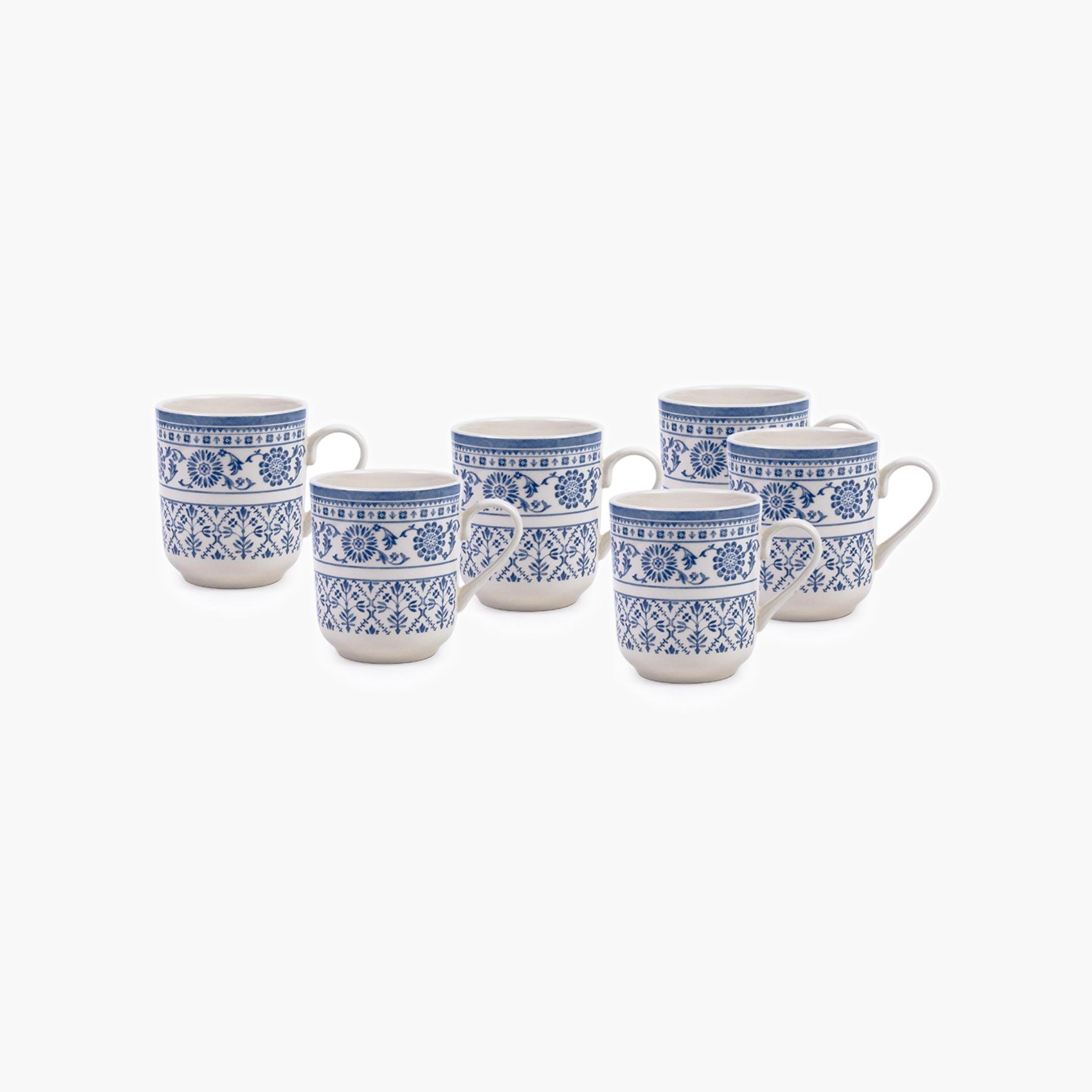 Ceramic Floral Pattern Coffee Mug-household-dining-teaandcoffee-mugsandcups-image-1