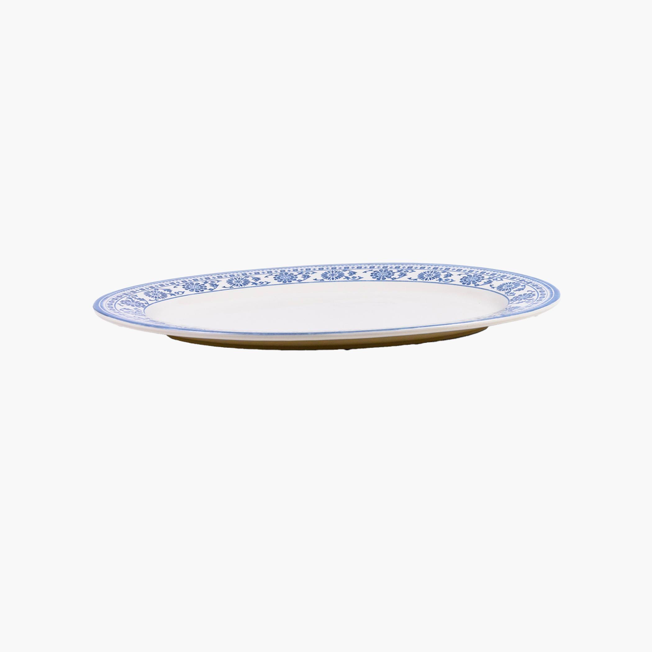 Floral Oval Ceramic Serving Platter-household-dining-serveware-servingplatters-image-3