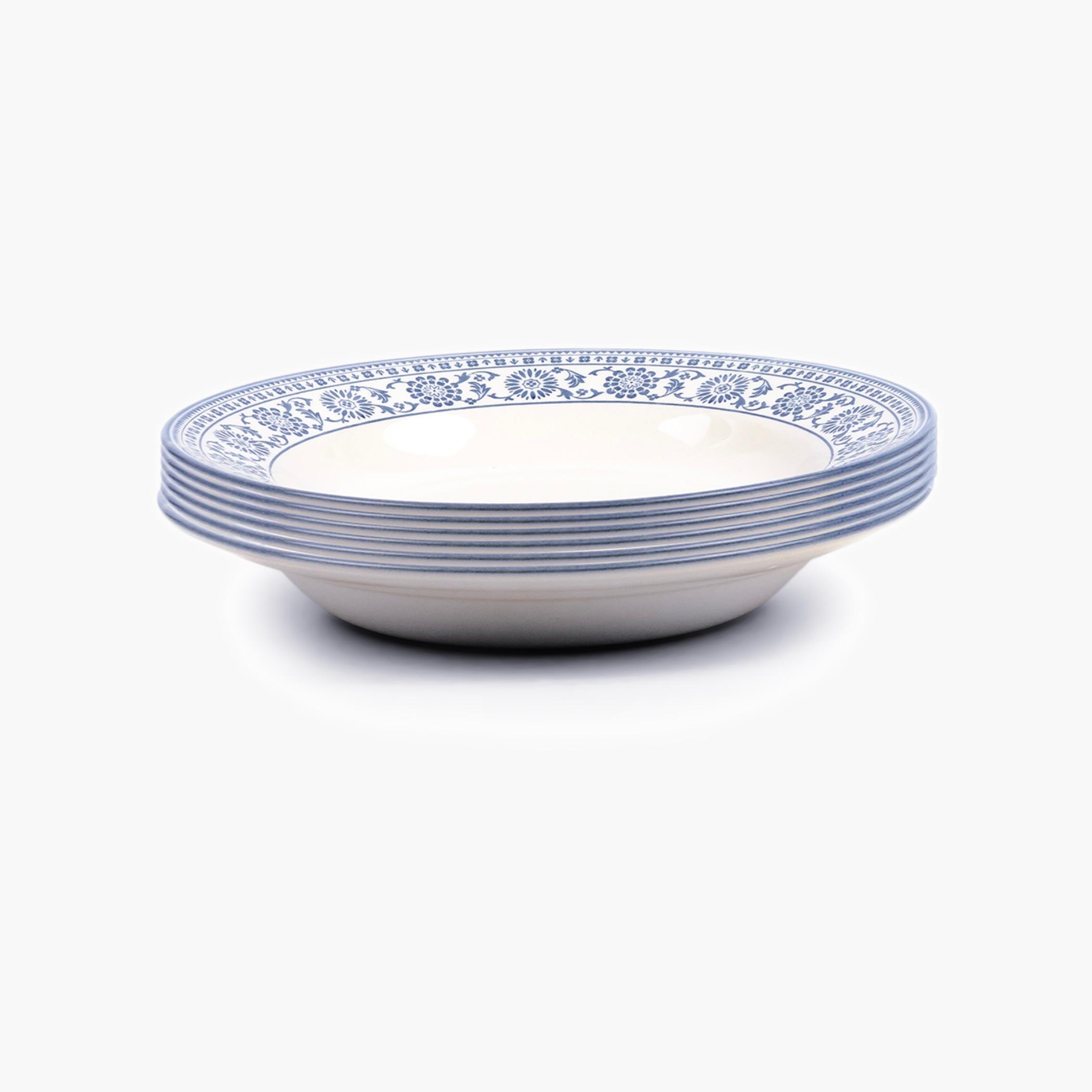 كلايتانطقم أوعية حساء سيراميك بنمط زهري-household-dining-dinnerware-plates-image-2