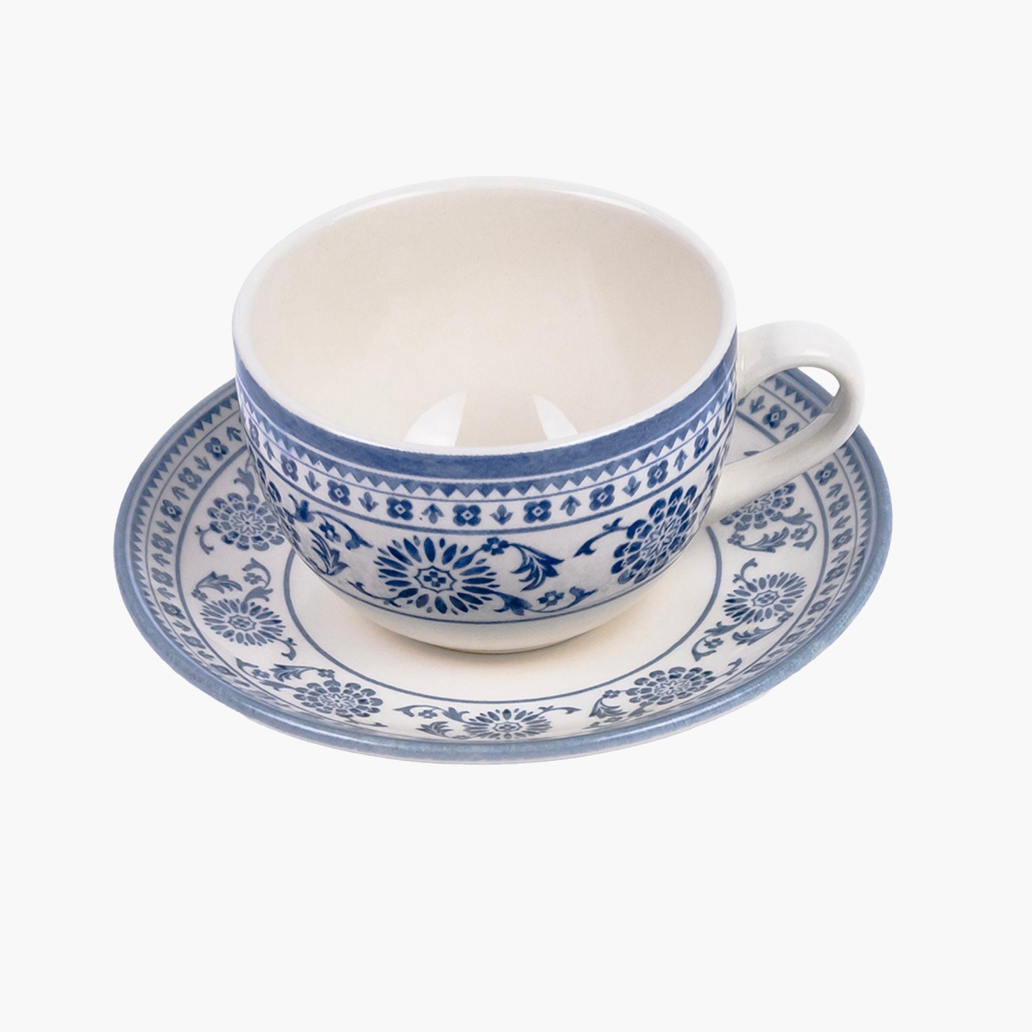 Blue Floral Ceramic Coffee Cup-household-dining-teaandcoffee-mugsandcups-image-1