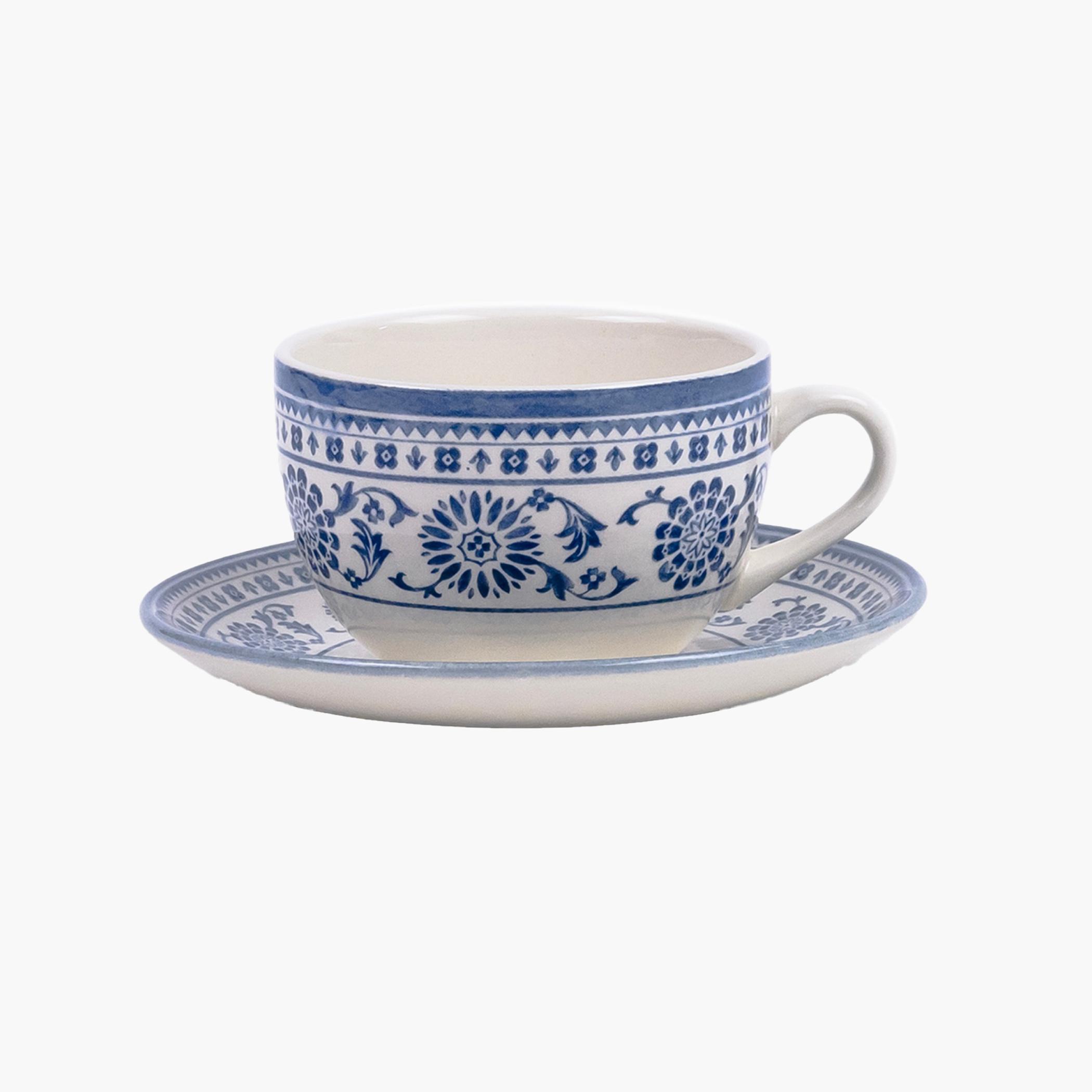Blue Floral Ceramic Coffee Cup-household-dining-teaandcoffee-mugsandcups-image-2