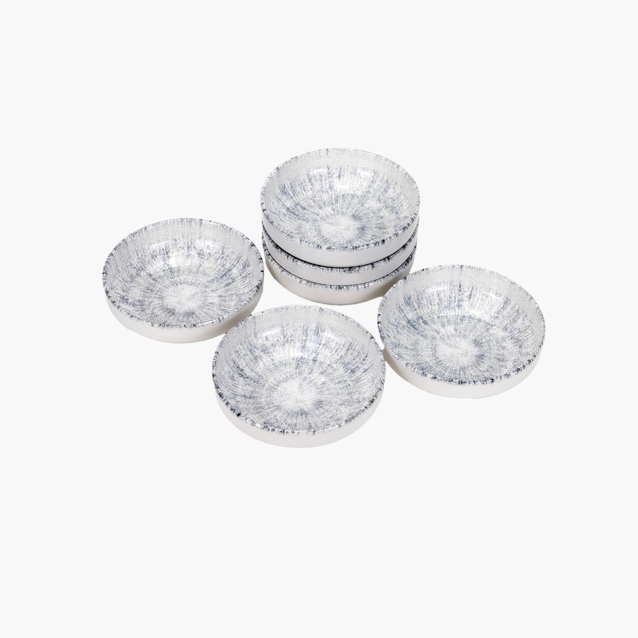 Ceramic Abstract Design Serving Bowls - Set of Six-household-dining-dinnerware-bowls-image-2