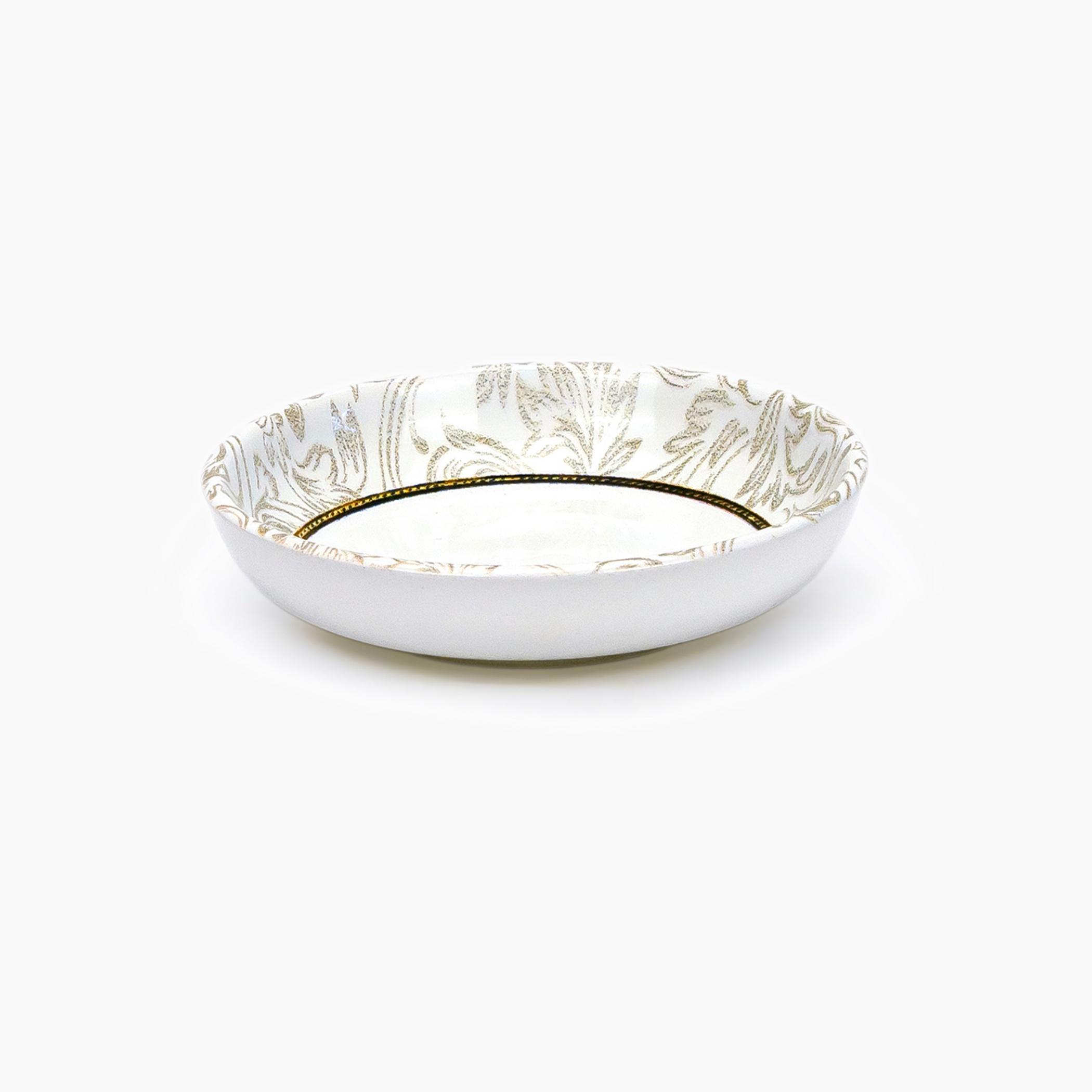 Patterned Ceramic Round Serving Bowl-household-dining-dinnerware-bowls-image-1