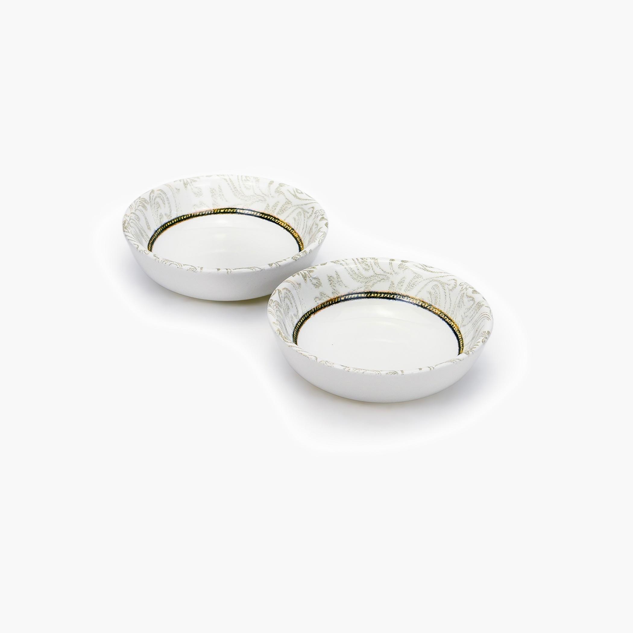 Patterned Ceramic Snack Bowl Set, Six Pieces-household-dining-dinnerware-bowls-image-3