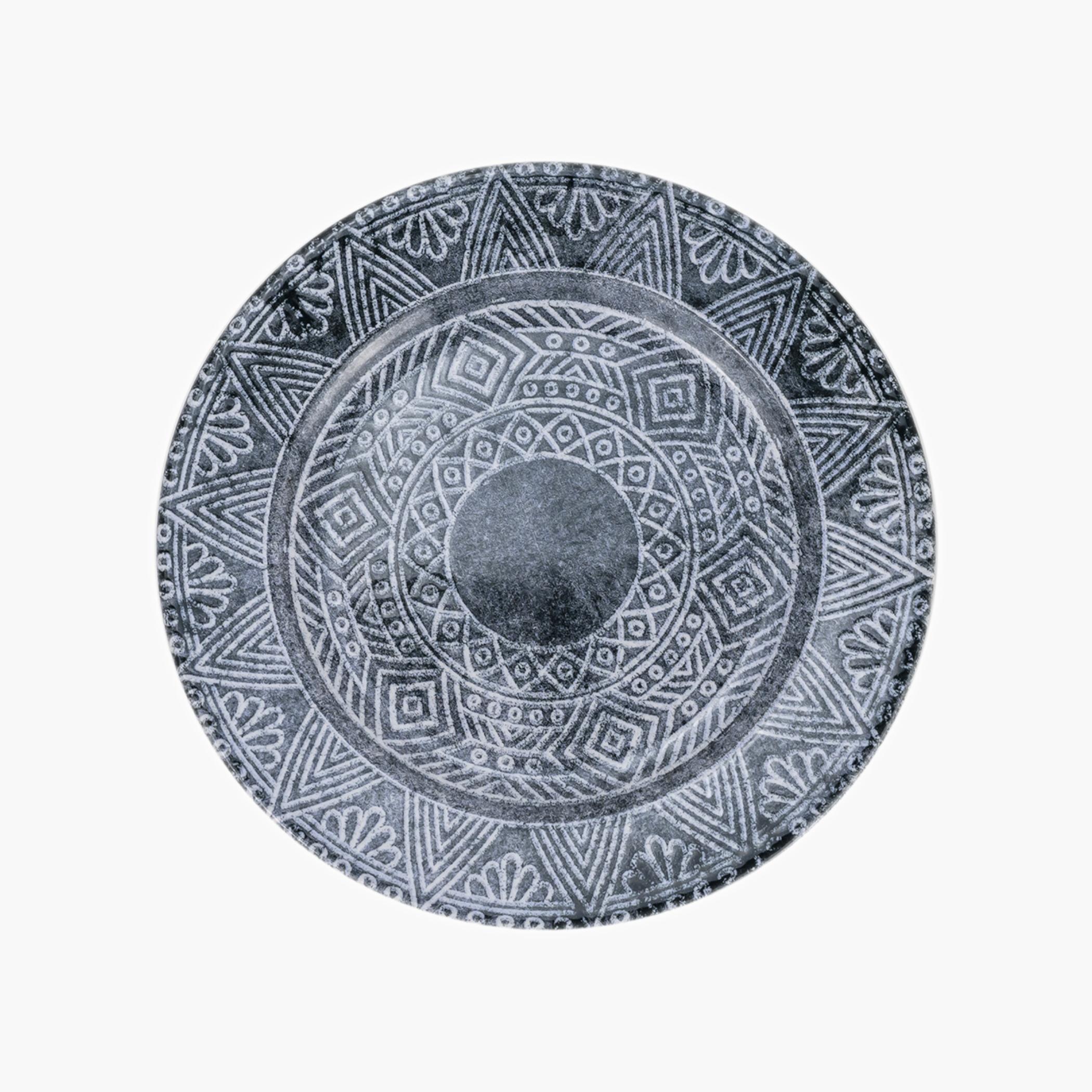 Textured Geometric Serving Plate-household-dining-dinnerware-plates-image-1