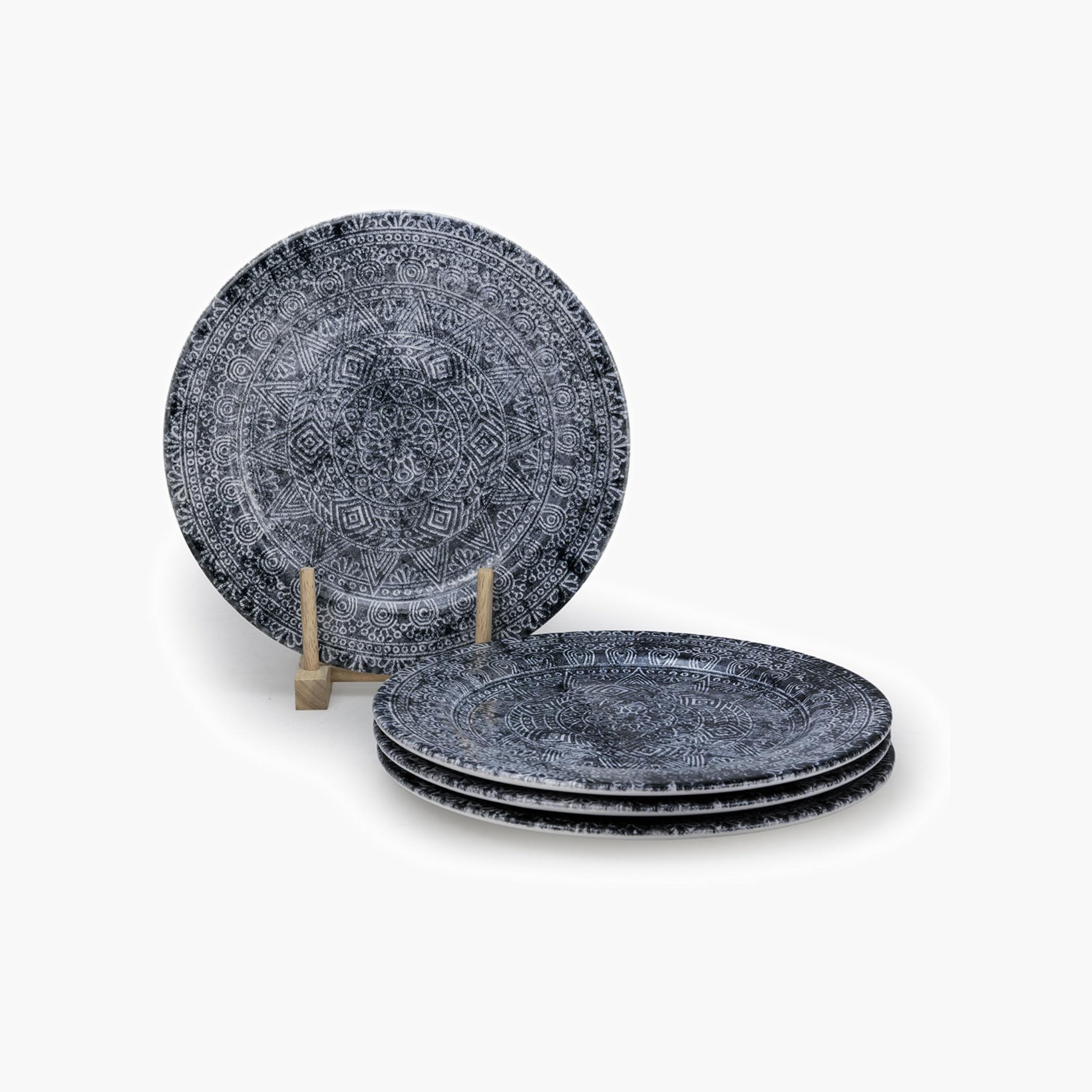 Edessa Patterned Ceramic Round Dinner Plate-household-dining-dinnerware-plates-image-3
