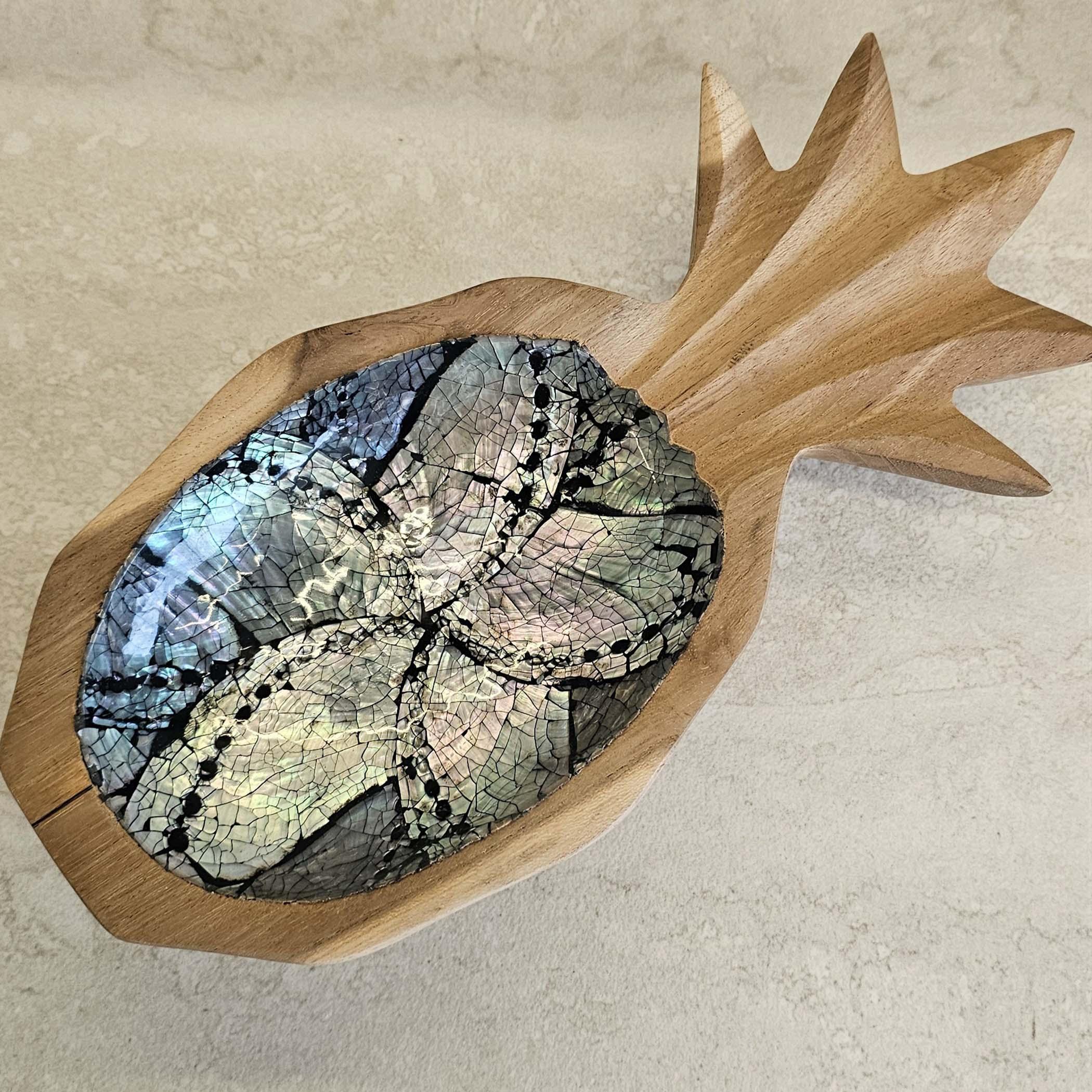 The 8 Senses Living Pineapple Seashells Decorative Bowl - 12 cm