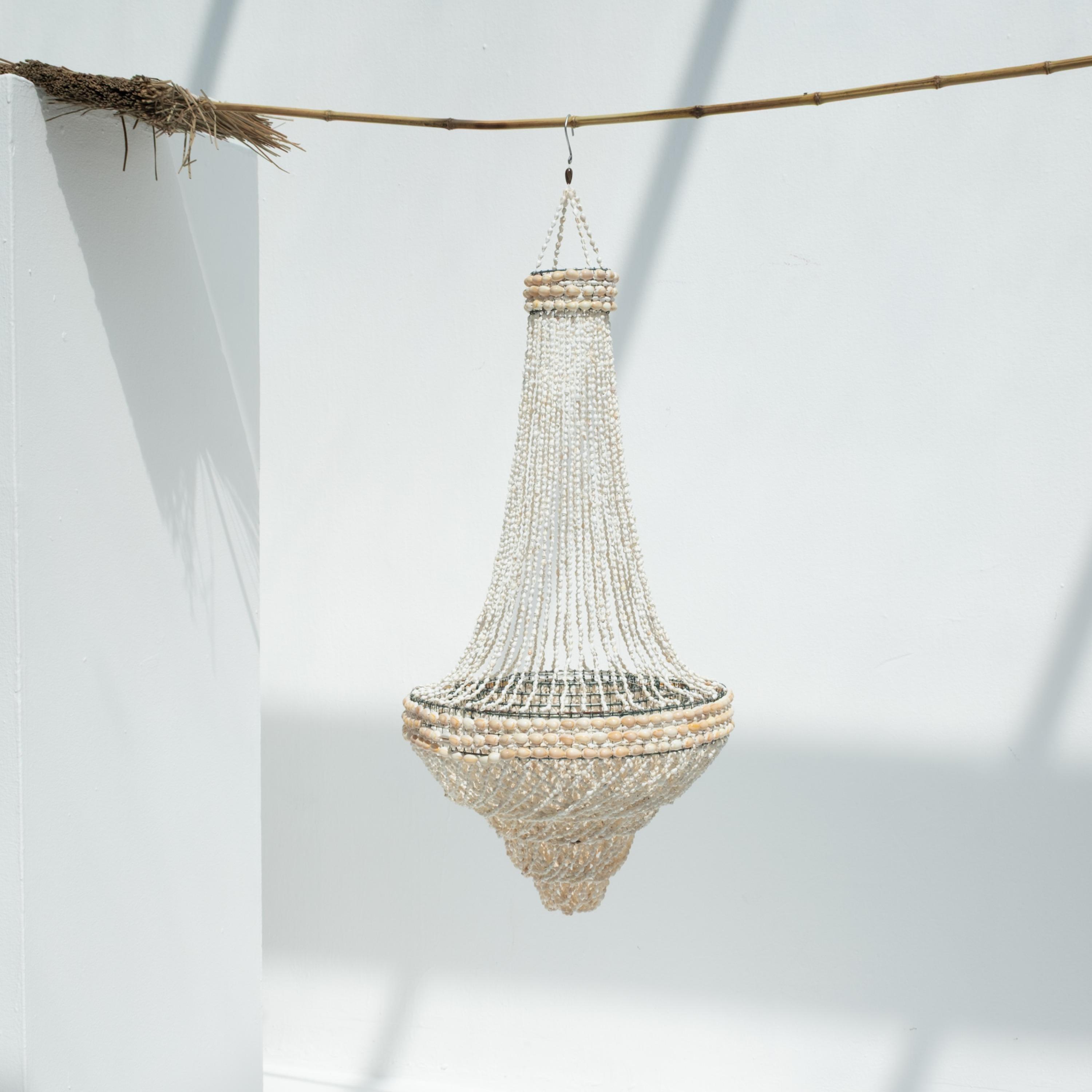 The 8 Senses Living Azure Shell Chandelier Lampshade