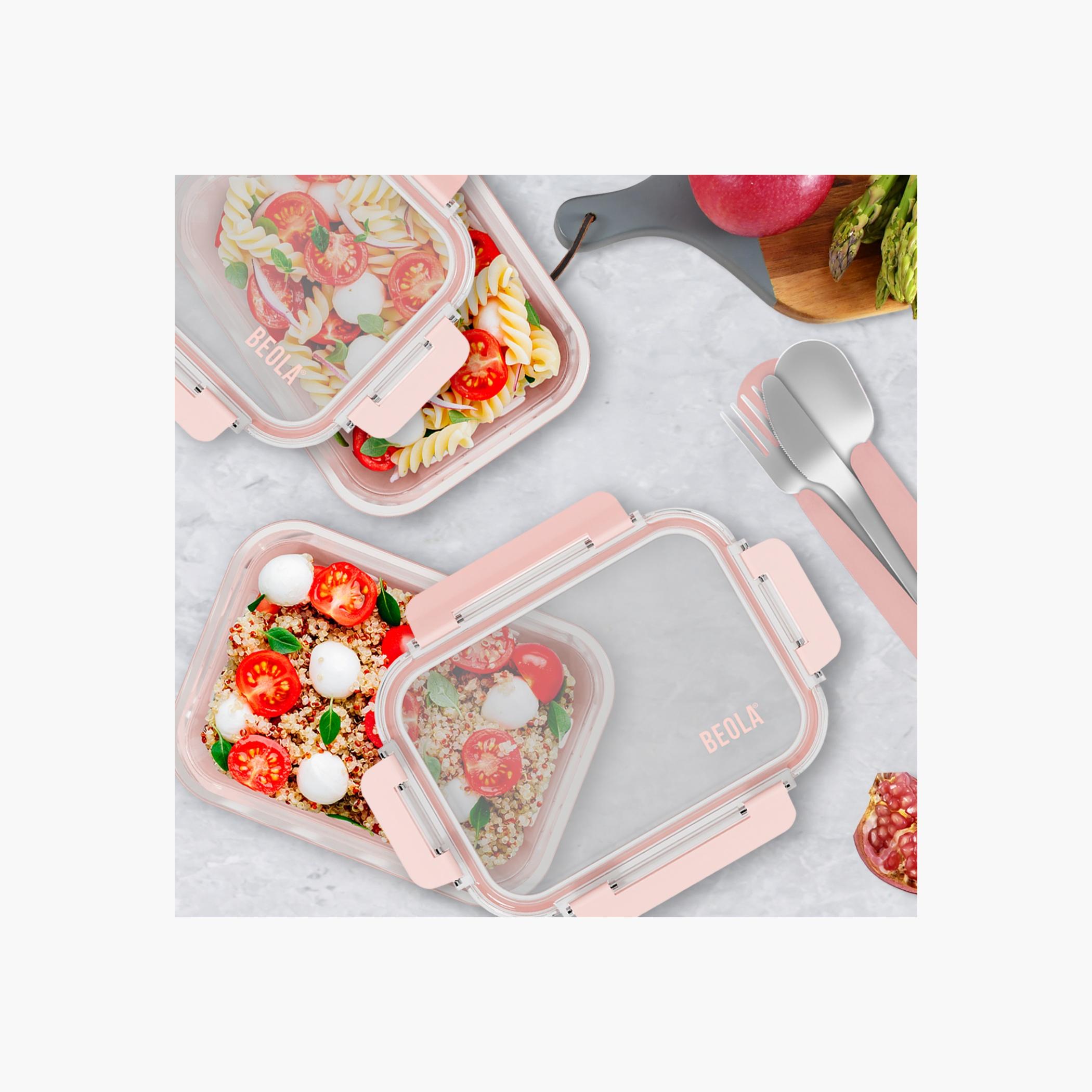 BEOLA Glass Food Container 0.64L Set of Two-school-lunchessentials-lunchboxes-image-4