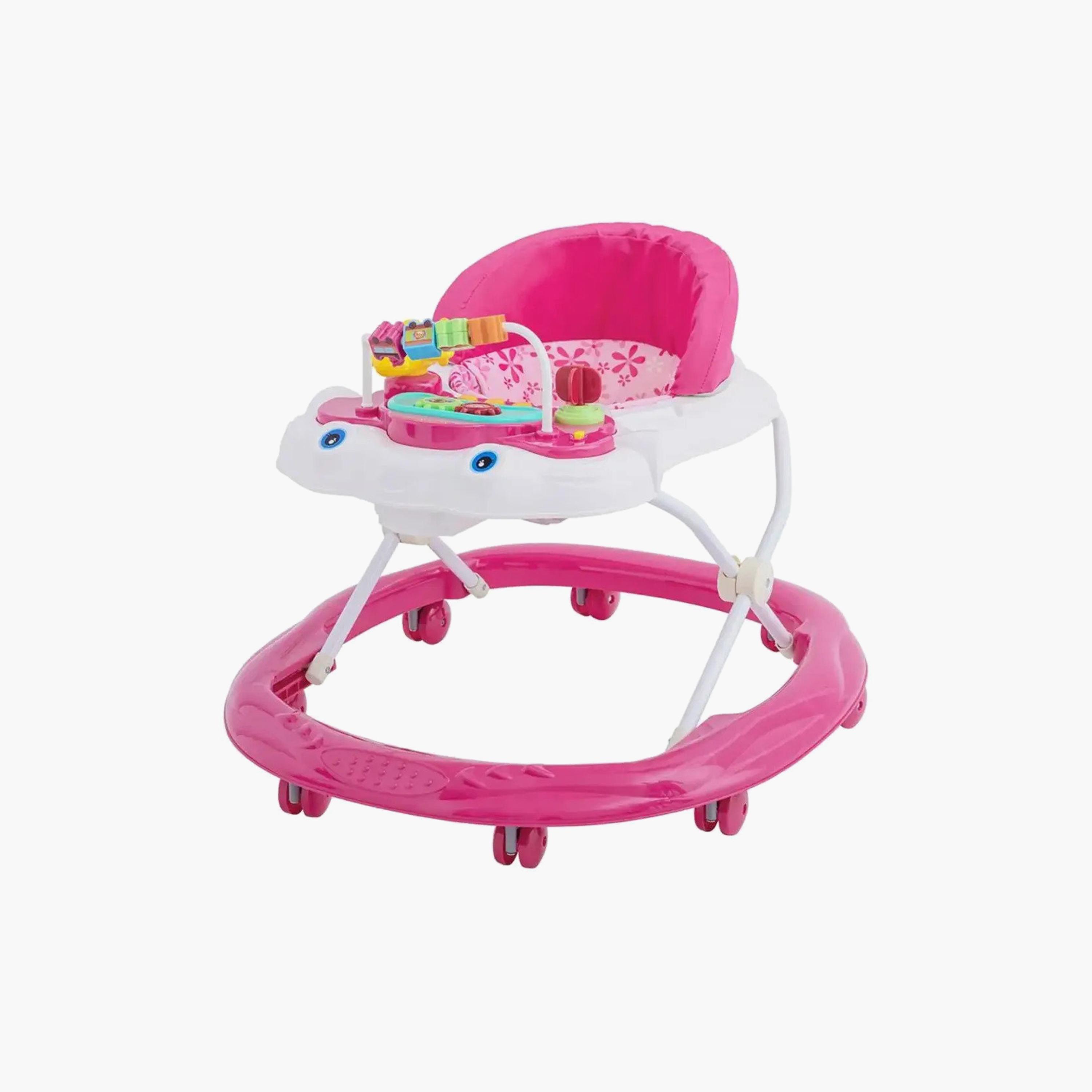 Myts Baby Walker with Music, Lights & Surround Seat - Pink-baby-infantactivity-walkers-image-1