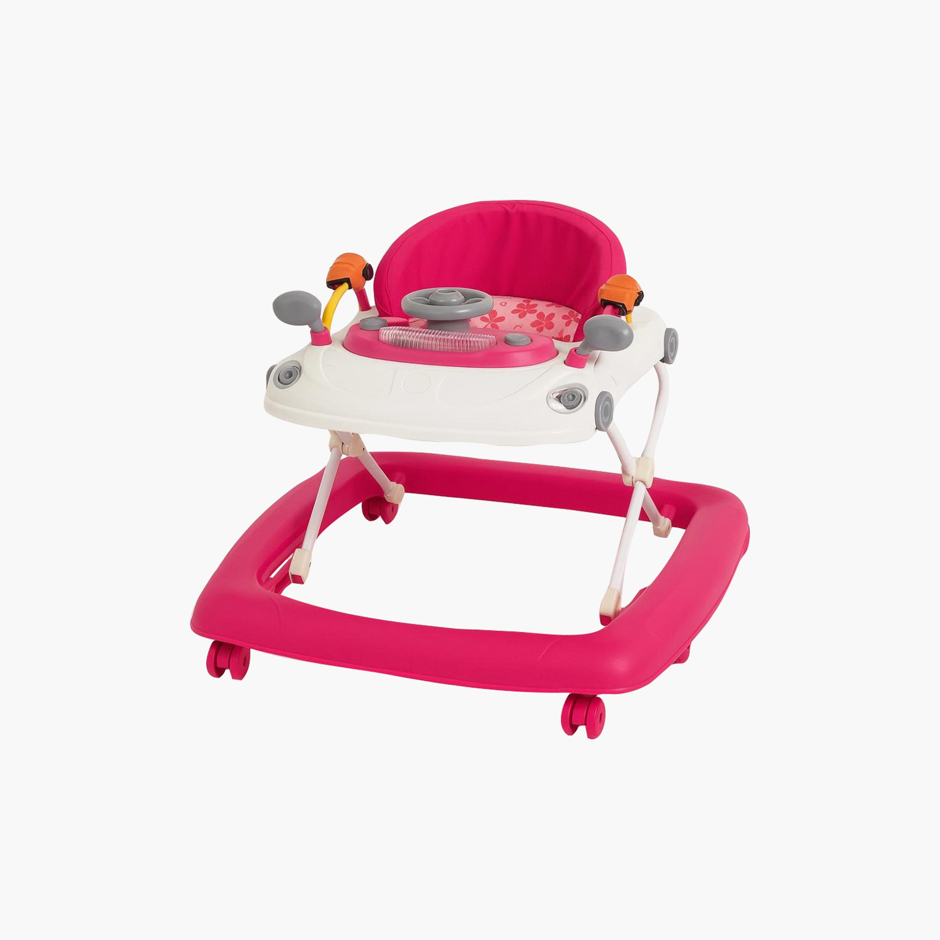 Myts Sit-to-Stand Baby Walker with Music, Lights & Switch - Pink-baby-infantactivity-walkers-image-1