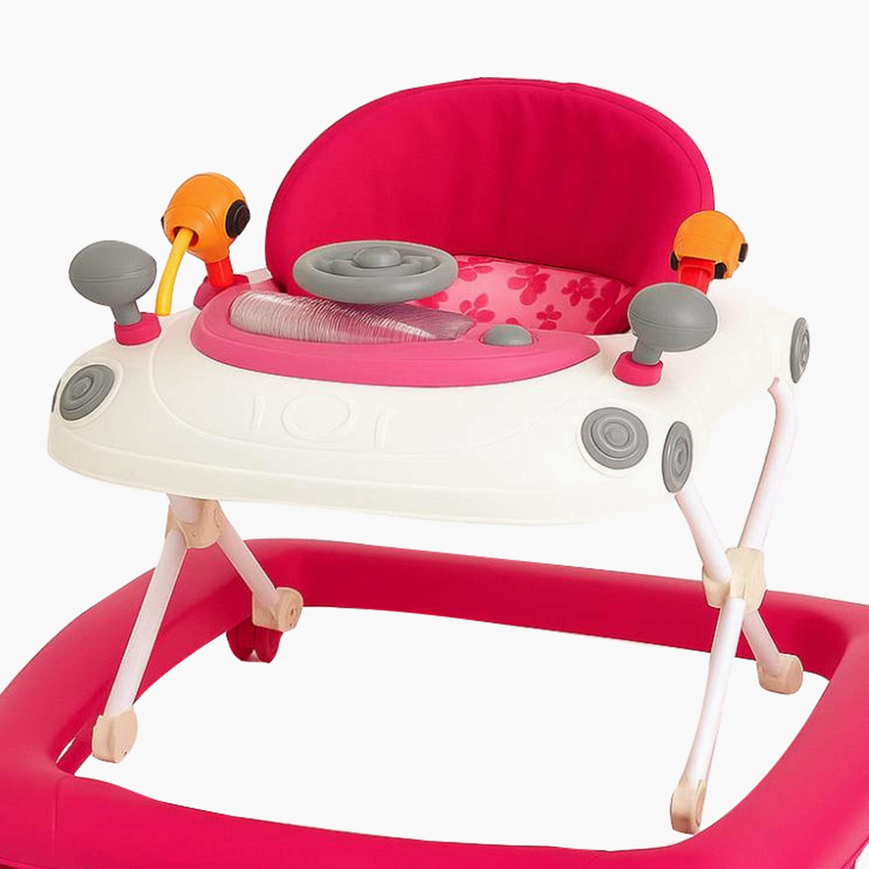 Myts Sit-to-Stand Baby Walker with Music, Lights & Switch - Pink-baby-infantactivity-walkers-image-3