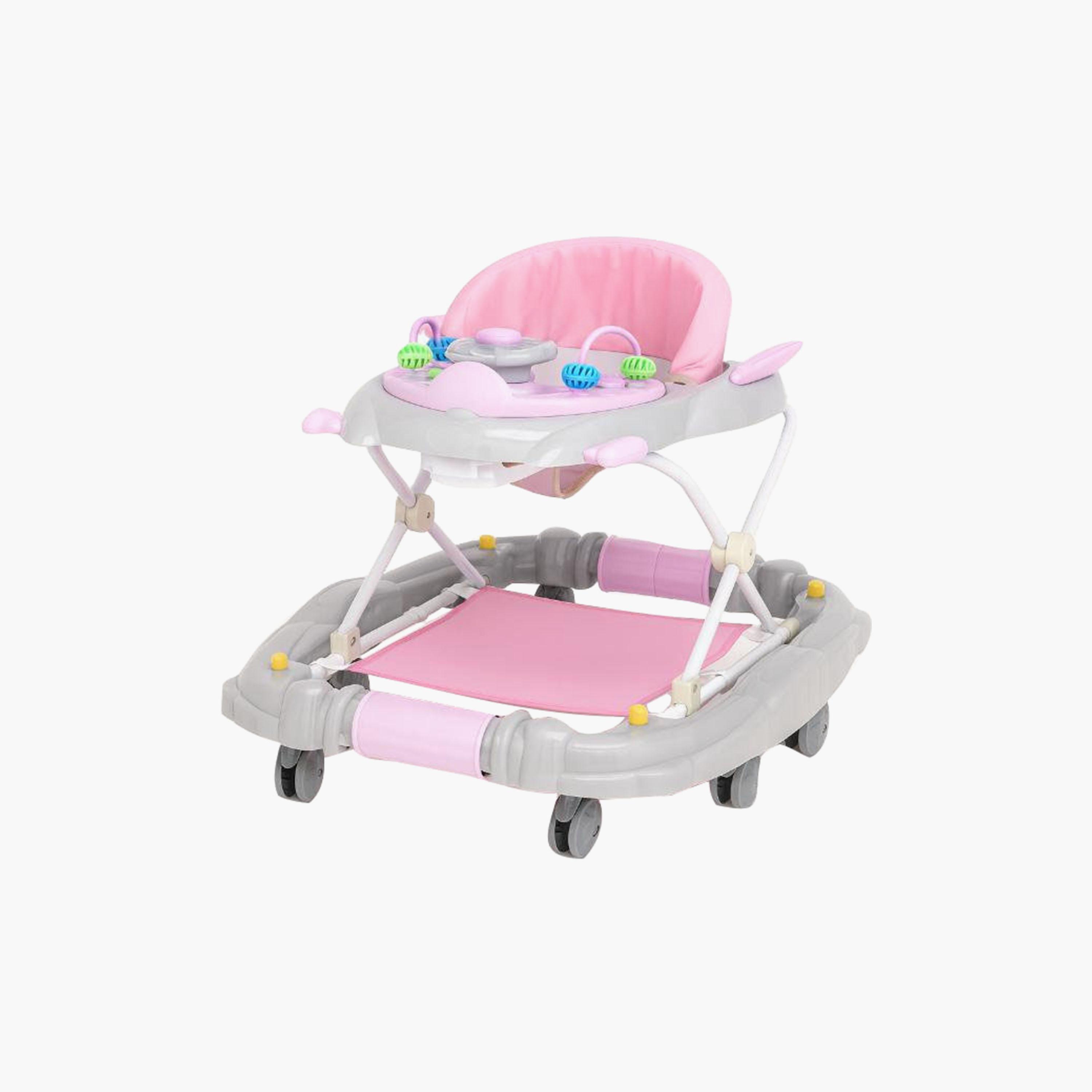 Myts Multifunctional Baby Walker with Music, Lights & Rocking Feature - Pink-baby-infantactivity-walkers-image-1