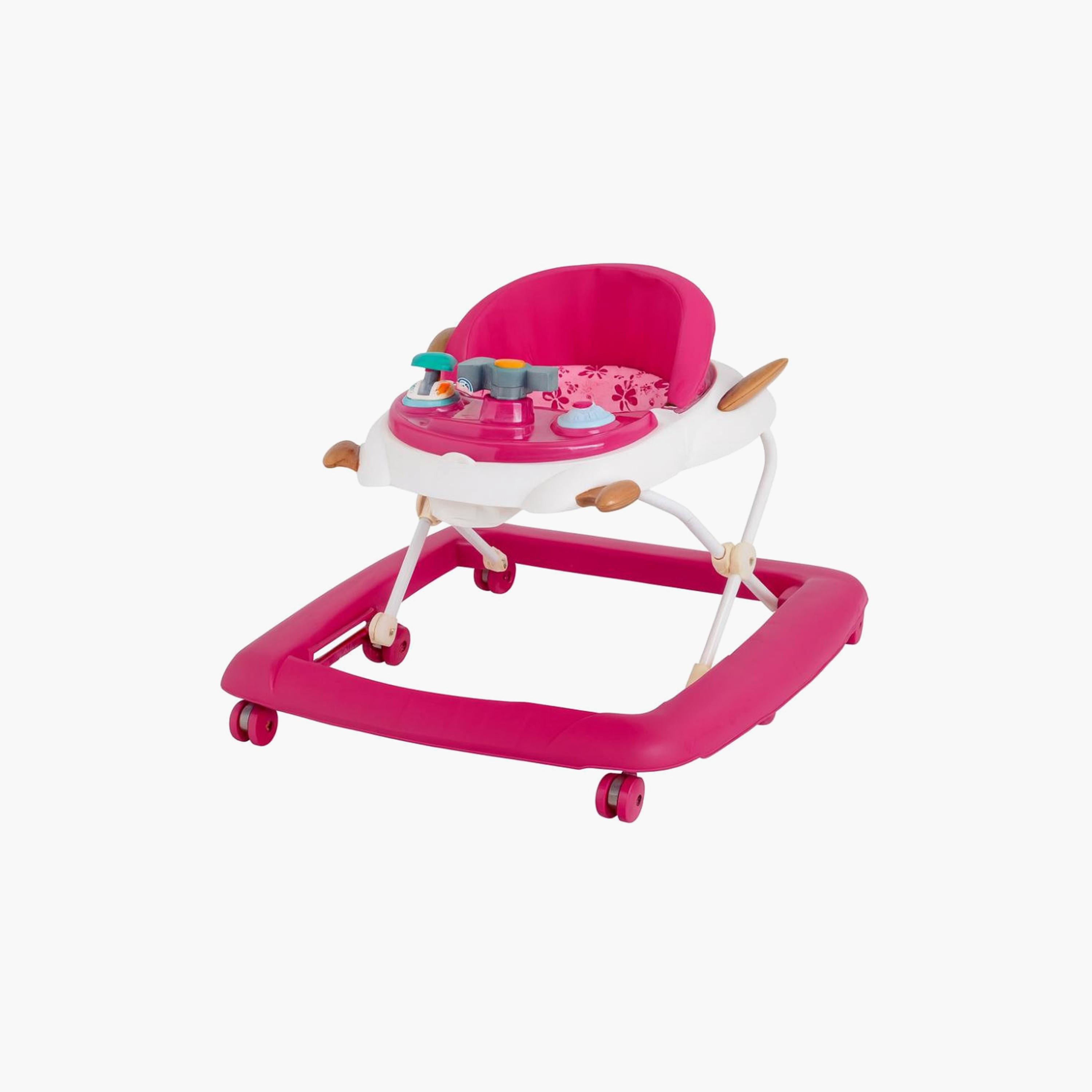 Myts Space Shuttle Baby Walker with Music, Lights & Rocking Function - Pink-baby-infantactivity-walkers-image-1