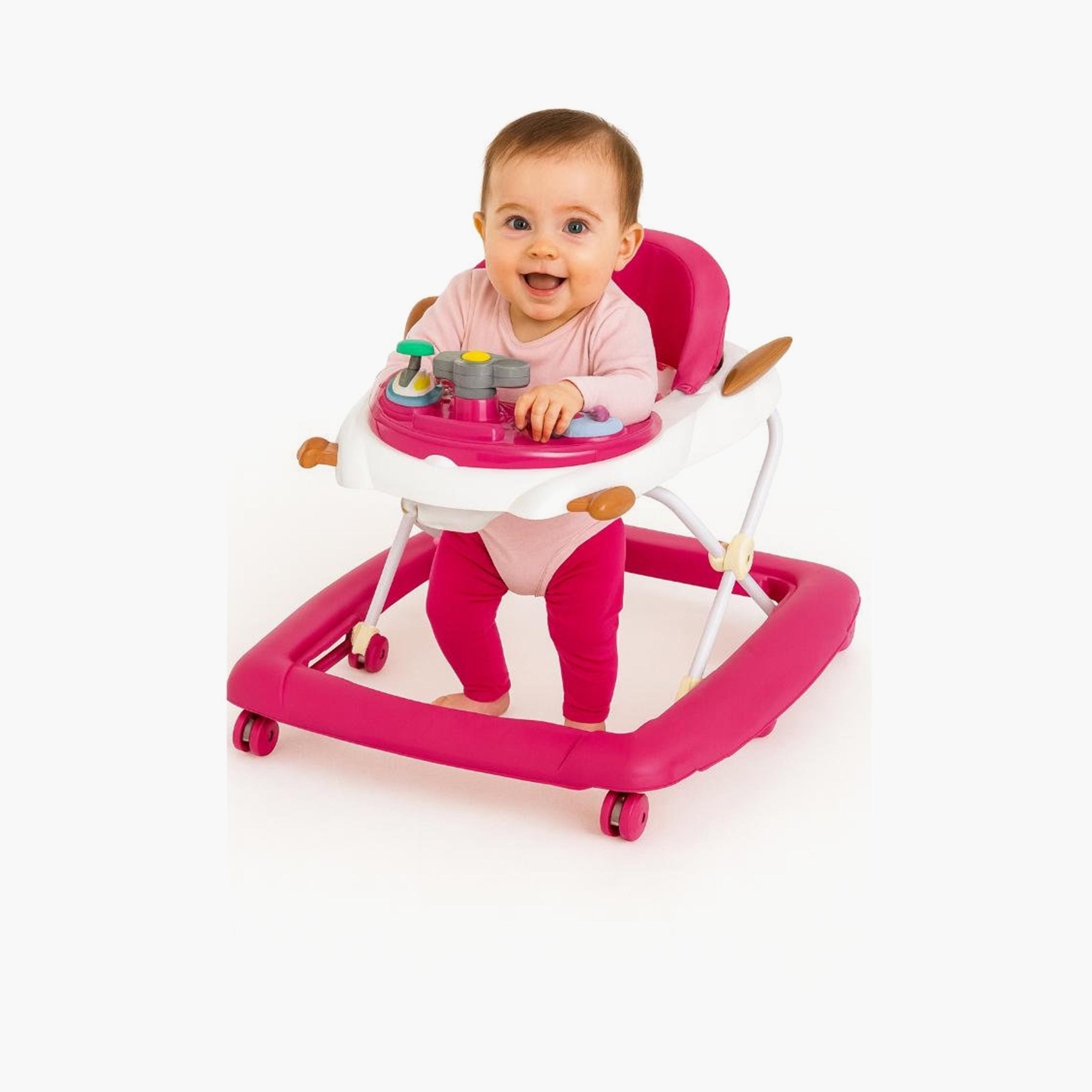 Myts Space Shuttle Baby Walker with Music, Lights & Rocking Function - Pink-baby-infantactivity-walkers-image-2