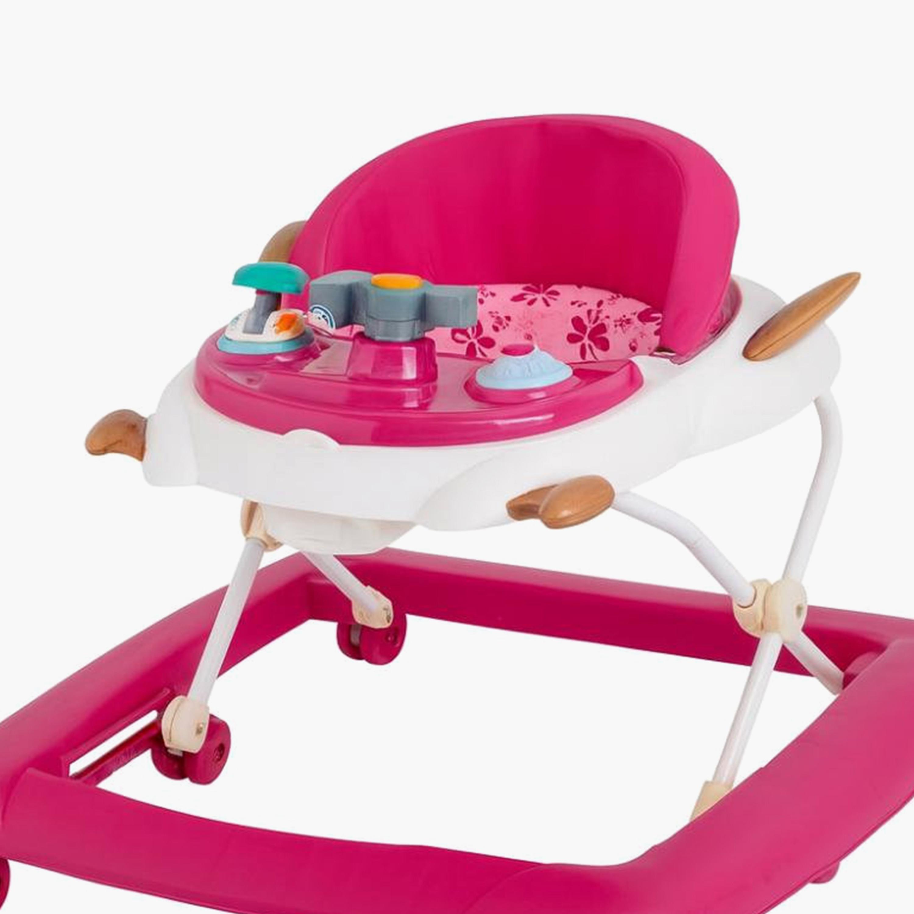 Myts Space Shuttle Baby Walker with Music, Lights & Rocking Function - Pink-baby-infantactivity-walkers-image-3