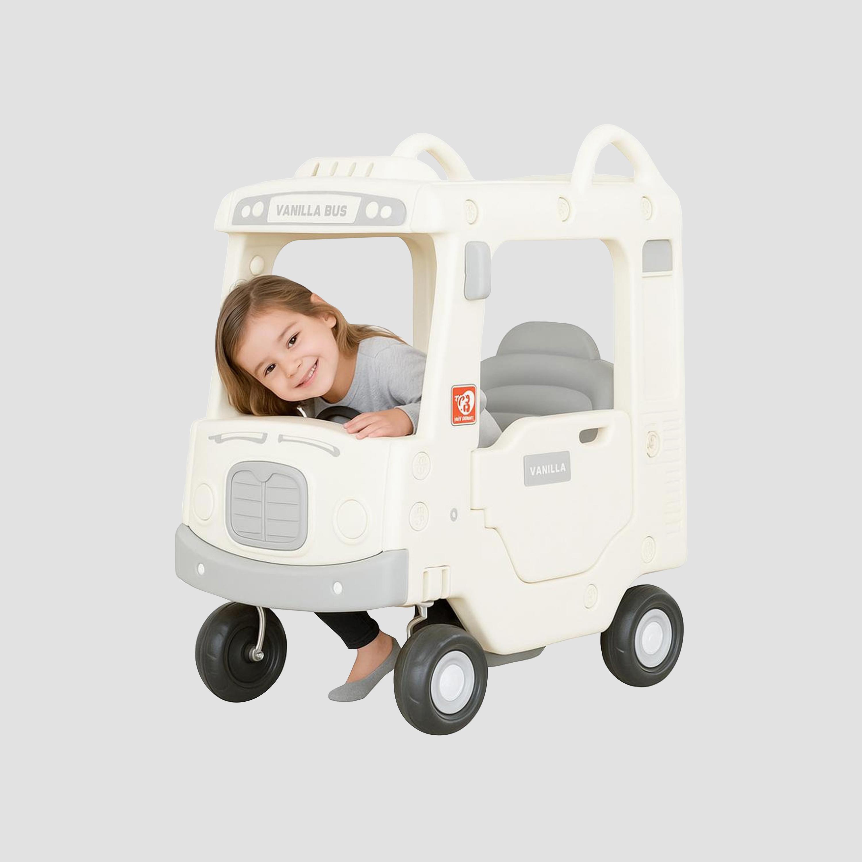 Myts Tayo Ride-On School Bus with Open Rooftop - Vanilla-toys-outdoor-bikesandrideons-manualrideons-image-2