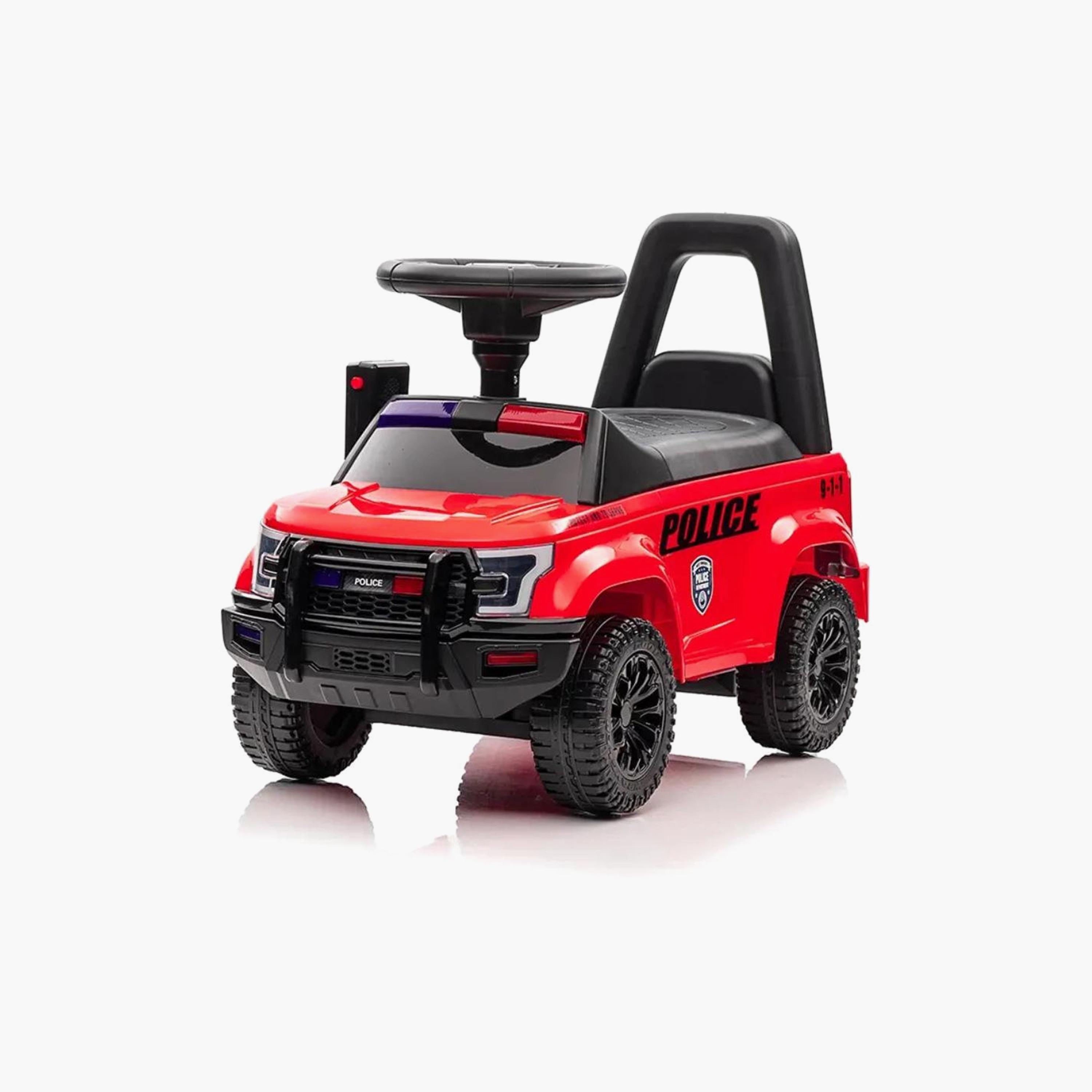MYTS Police Push Car Ride-On with Siren, Megaphone & Storage-toys-outdoor-bikesandrideons-manualrideons-image-1