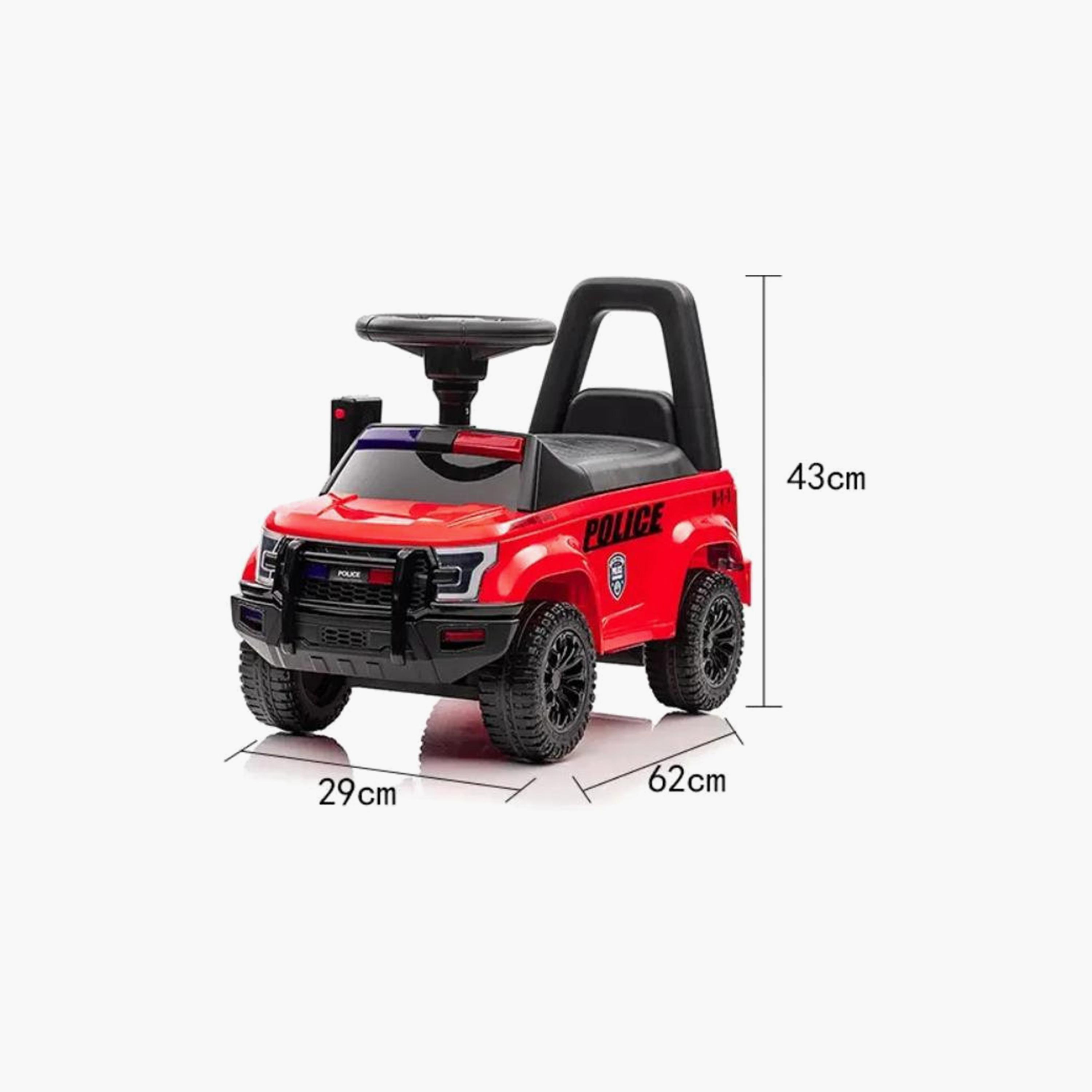 MYTS Police Push Car Ride-On with Siren, Megaphone & Storage-toys-outdoor-bikesandrideons-manualrideons-image-2